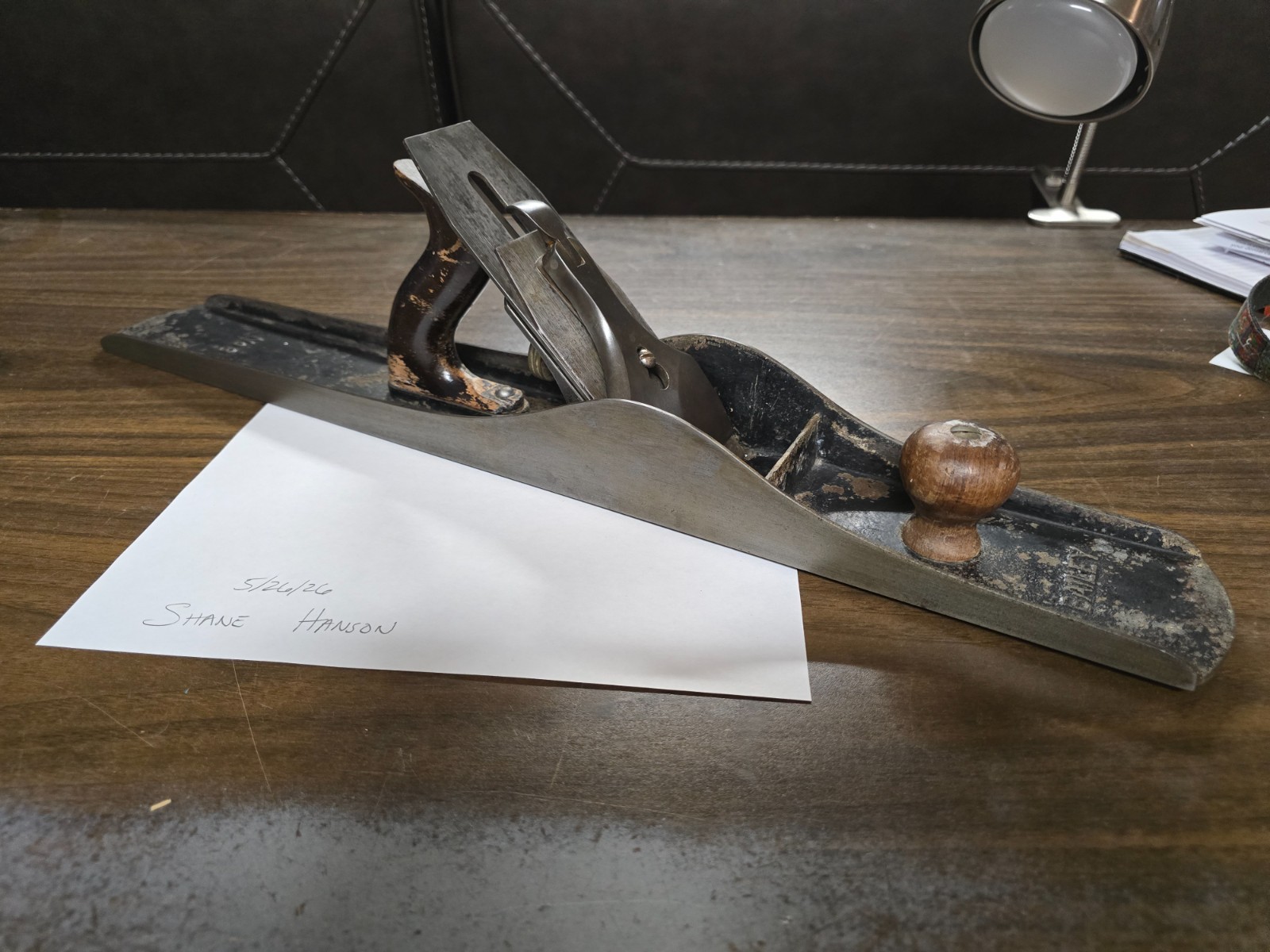 Vintage Stanley Bailey No. 8 Plane (FREE SHIPPING!!) Pat’d Mar-25-02 Aug-19-02