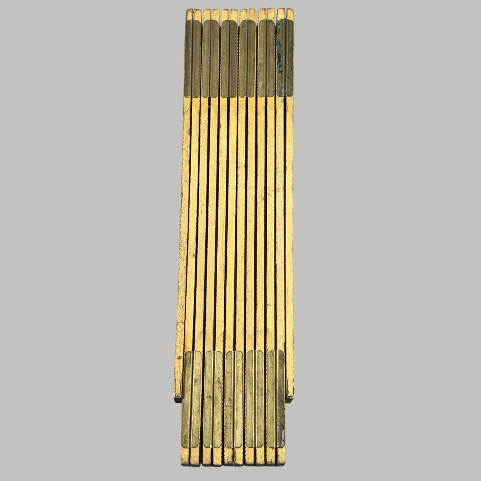 KLEIN TOOLS 900-6 6FT 72″ Wood Folding Ruler w/ Inside Reading Vintage USA Made