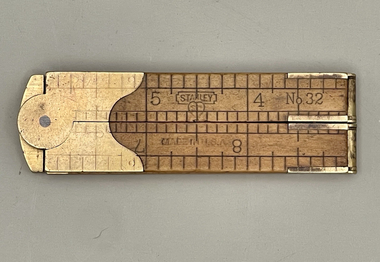 Vintage Stanley № 32 12” Caliper Rule Ruler Early Sweetheart Era 1920-21