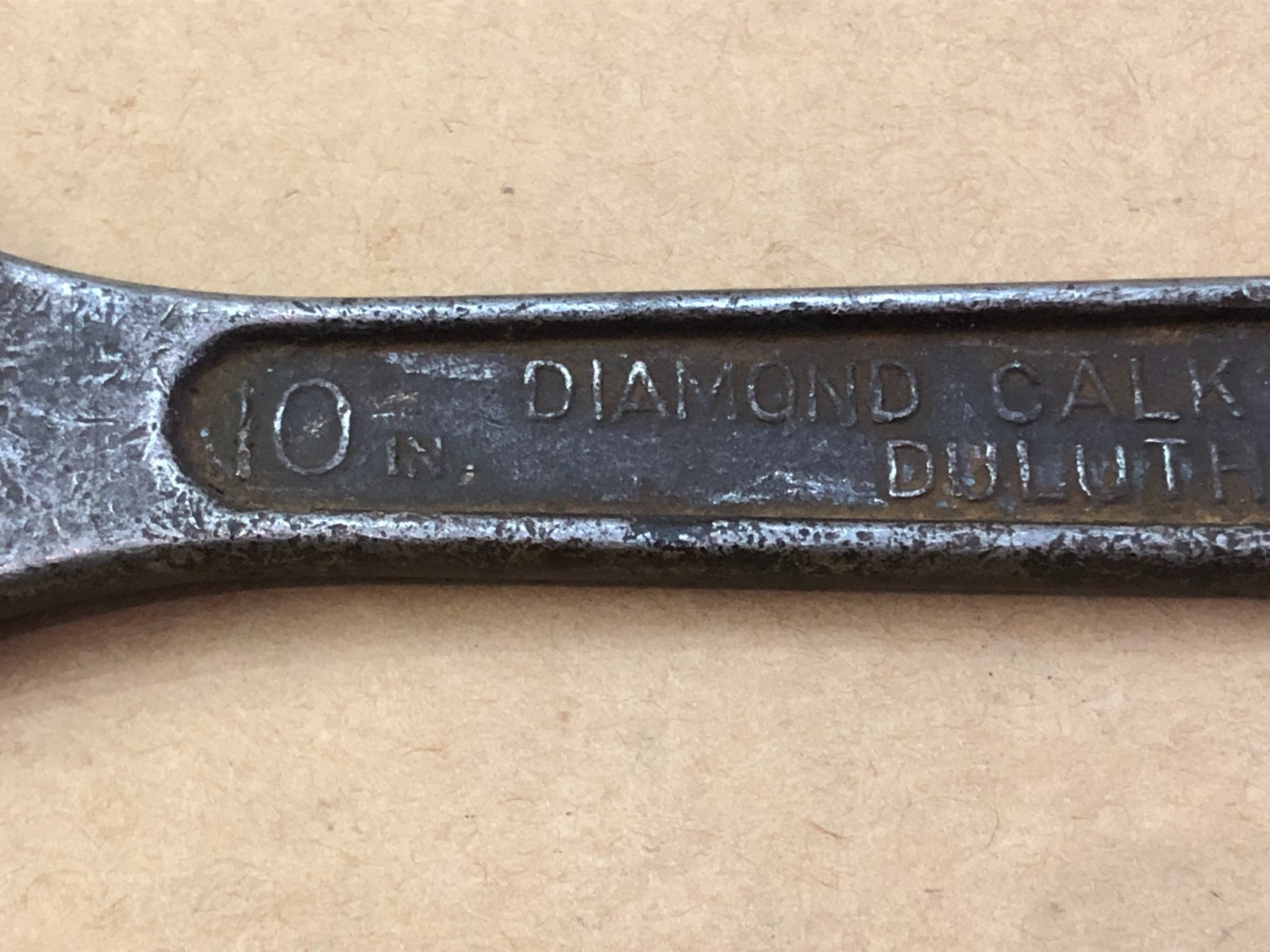 Vintage 10″ Diamalloy Diamond Calk Horseshoe Duluth MN Adjustable Wrench