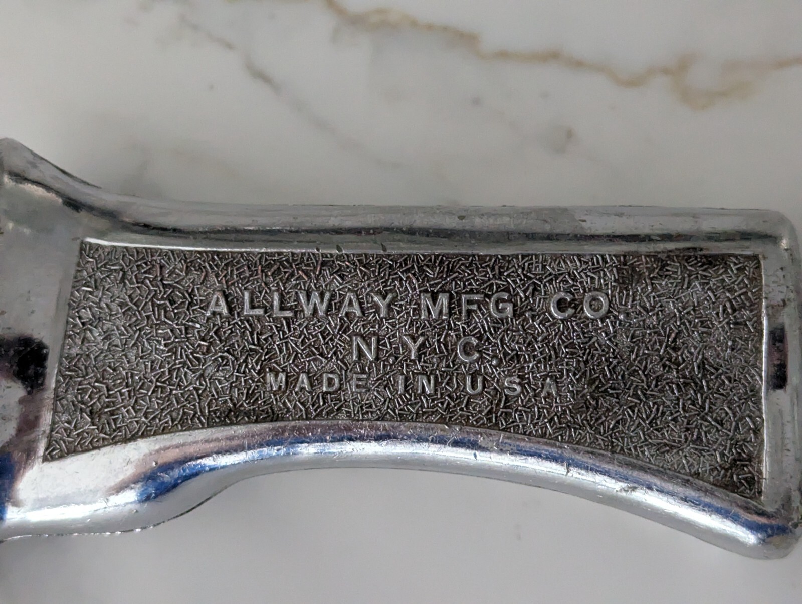 Vintage Allway Super Chrome Handle Pistol Grip 12″ Hand Saw w/Matching Blade