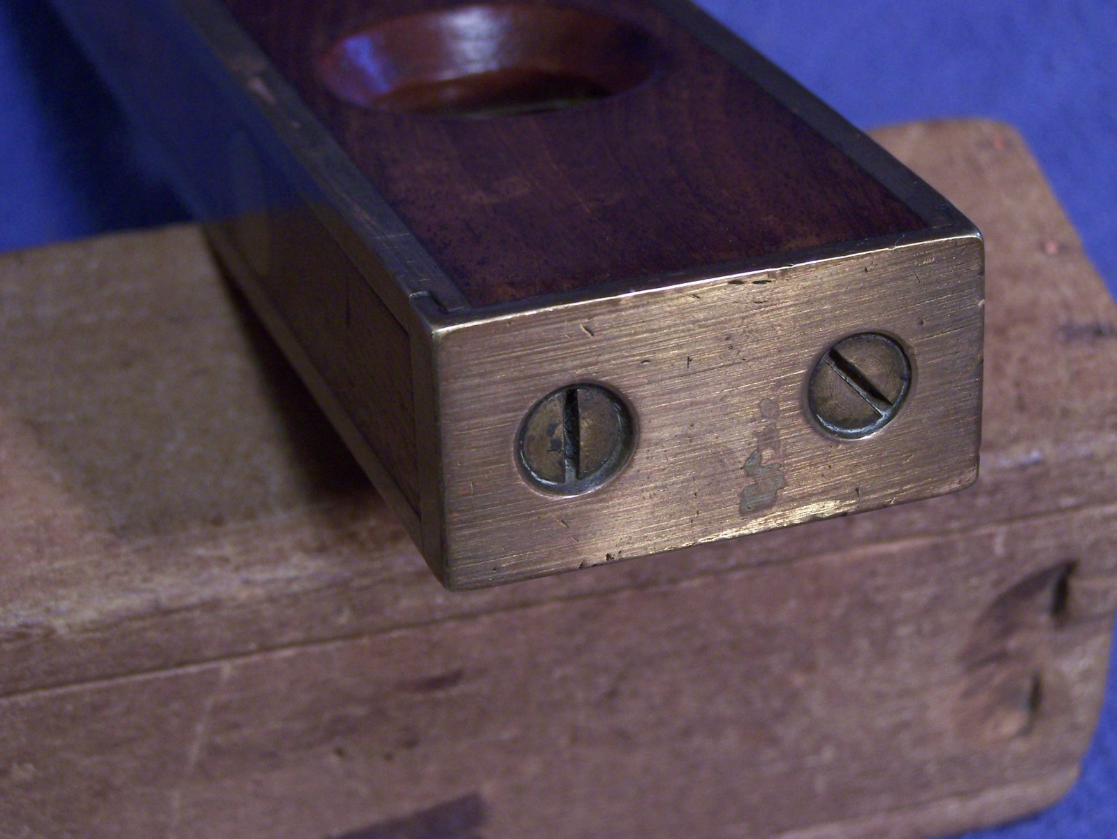 Henry Disston & Sons No 60 12 in Brass Bound Rosewood Level good bubbles
