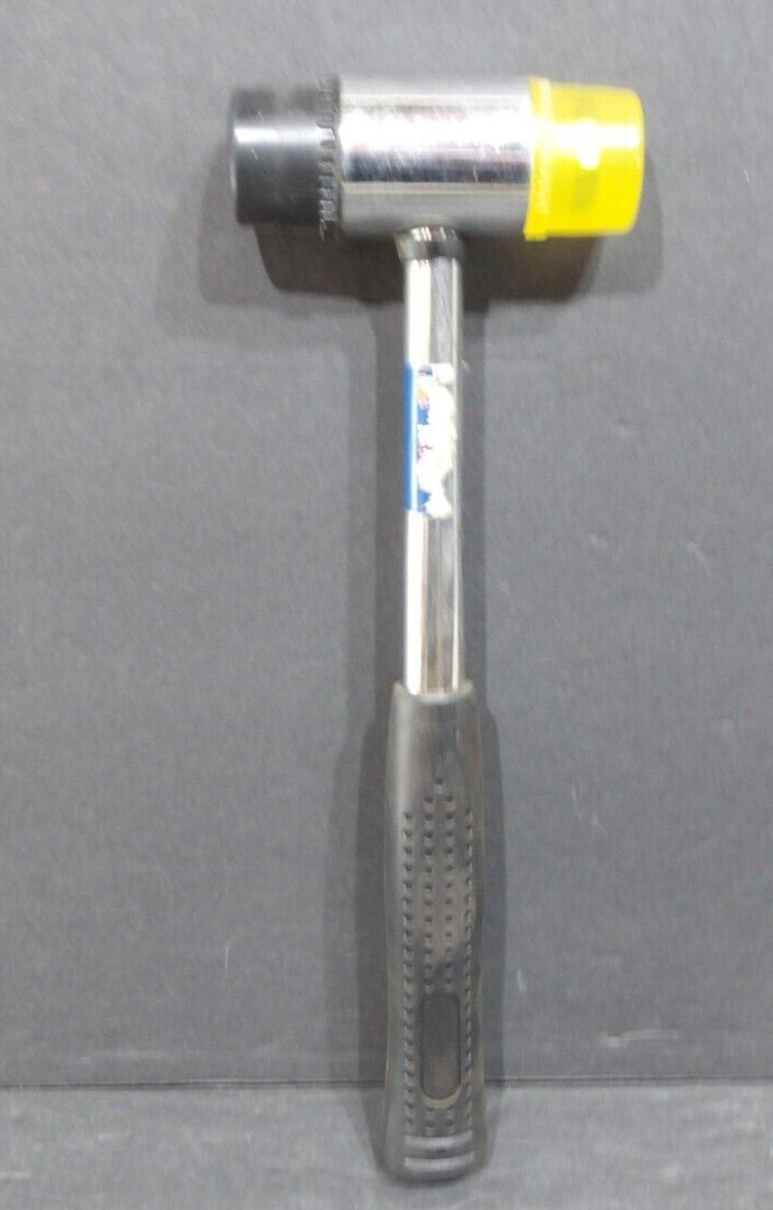 Michigan Industrial 35mm Double Solid Head Mallet Metal/Rubber Handle