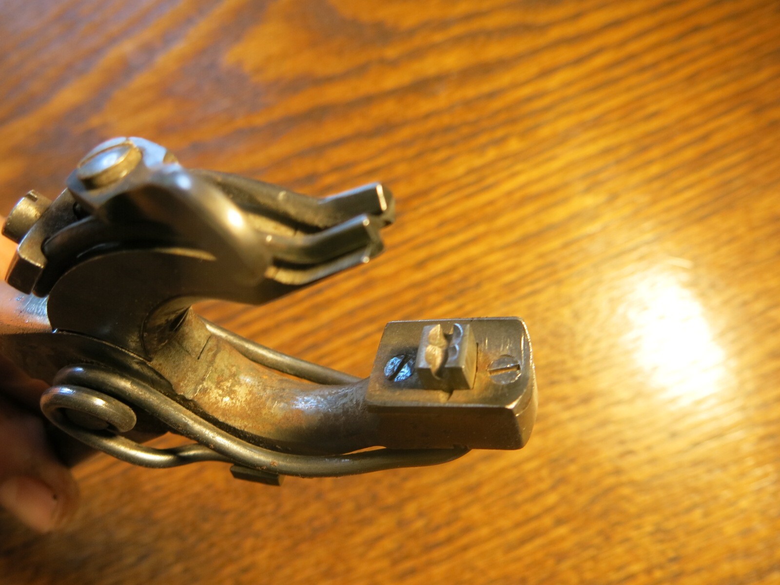 antique Button Setting pliers Patented Ham’s 1882 tool for Attaching Buttons