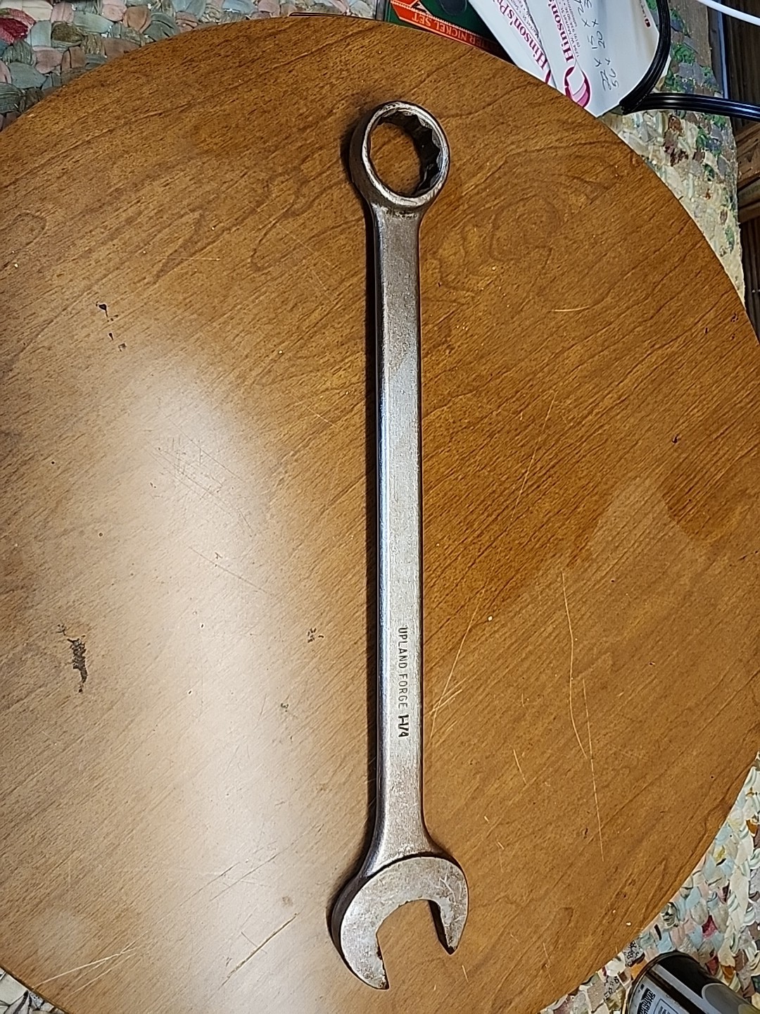 Combination Wrench 1 1/4 Upland Forge 12 Point Forged Steel 16 Inches Long