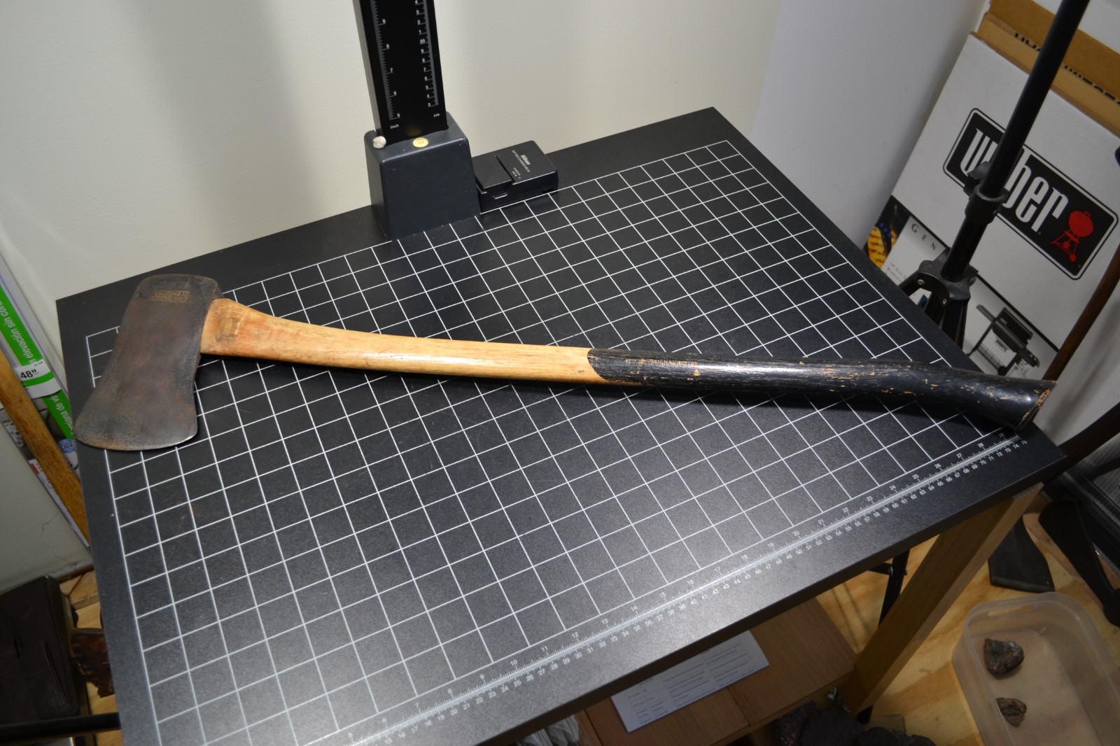VAUGHAN – SUPER STEEL – 3 1/2# – SINGLE BIT AXE WITH ORIGINAL HANDLE