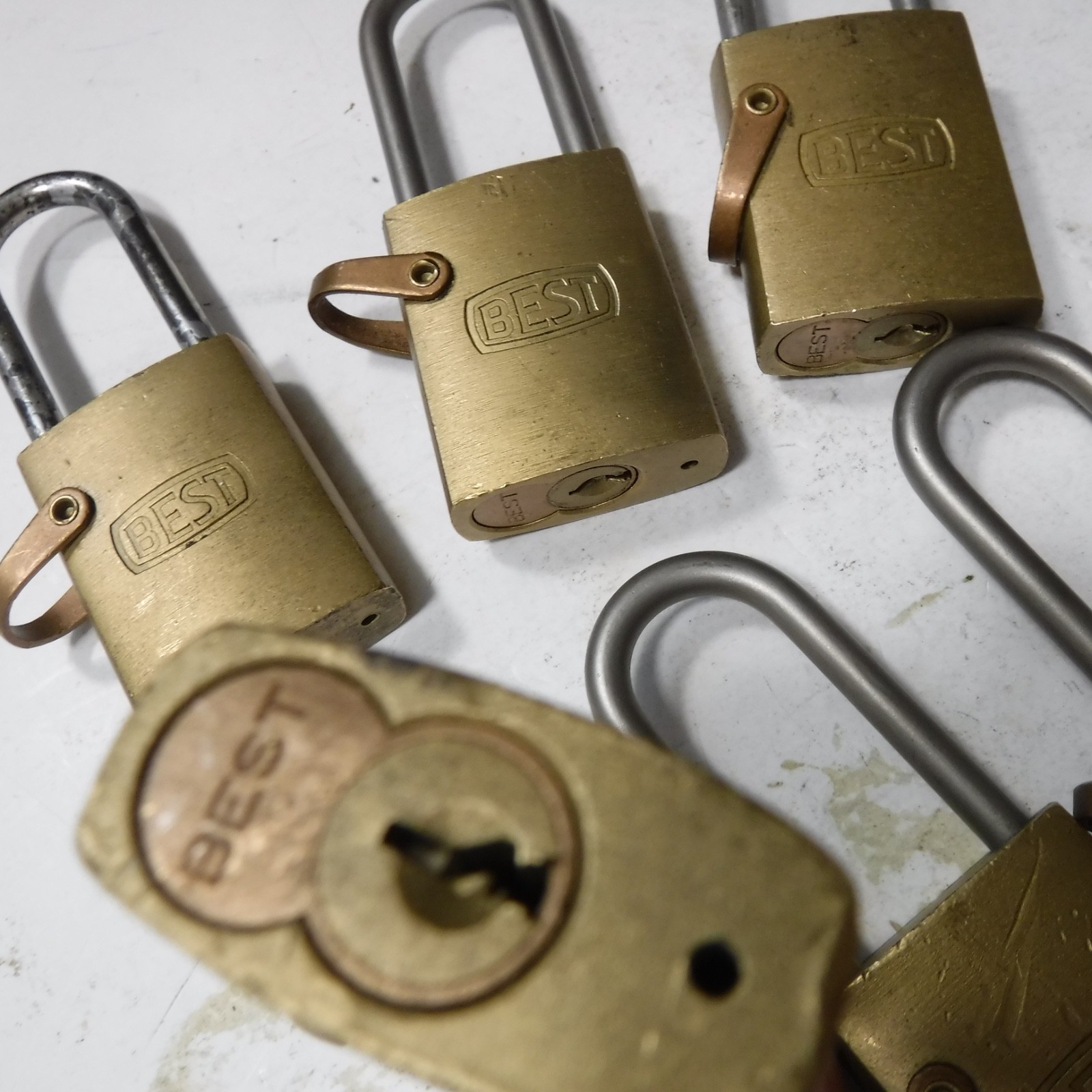 Best padlocks set of 6 keyed alike G keyway