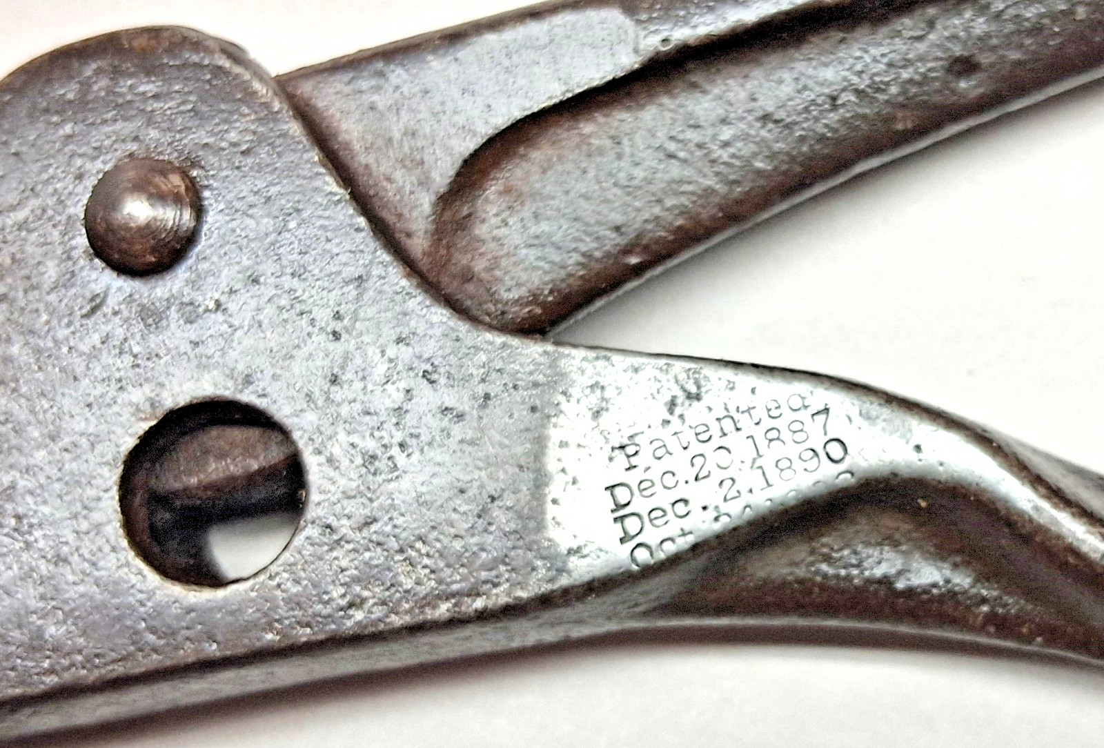 Saw Set, MORRILL’S Vintage Large Tooth Hand Saw Tooth Setter, Pat’d 9-21-1897
