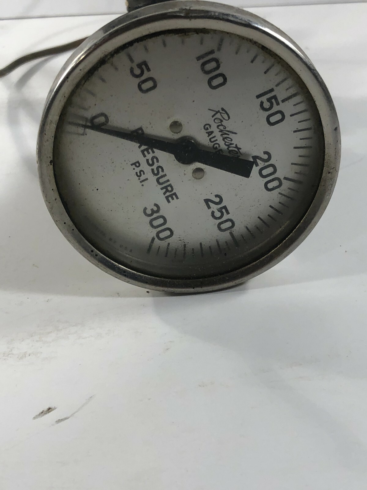 3 Inch Rochester Pressure Gauge Regulator USA vintage steampunk 300 psi pounds