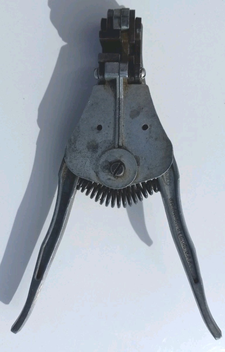 Vintage Ideal Ind Inc Stripmaster Wire Stripper Tool USA Sycamore Illinois works