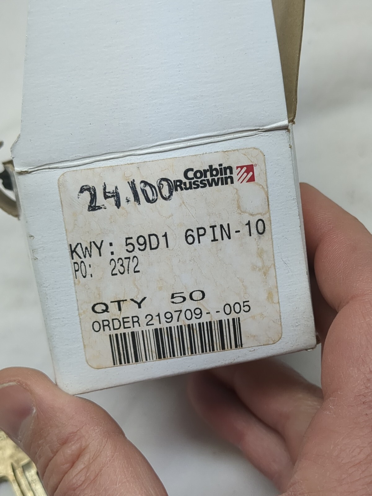 NEW Qty: 5 Corbin Russwin 59D1-6Pin-10 blank keys