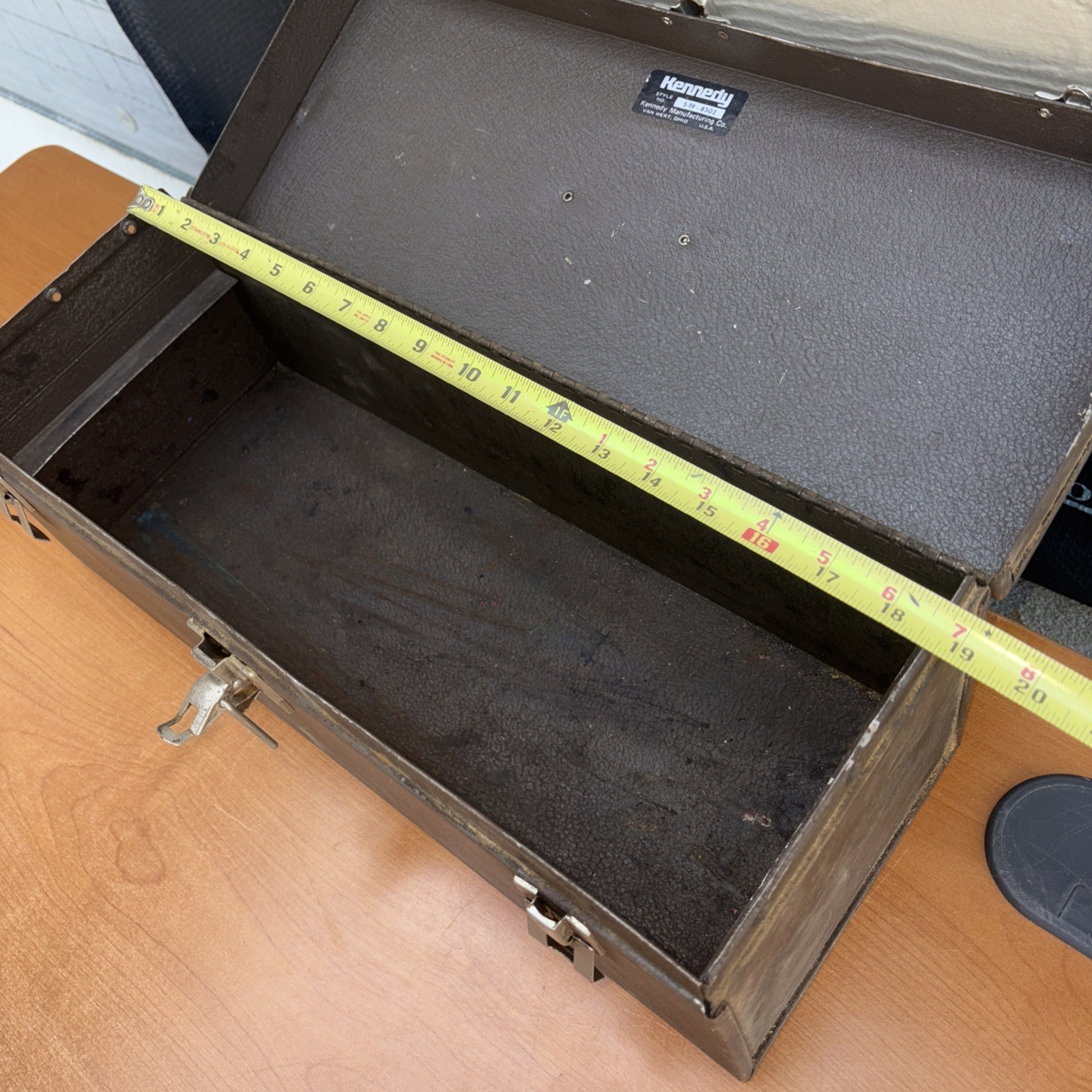 Vintage KENNEDY S-19 Machinist Toolbox NO TRAY Made in USA- 18.5”