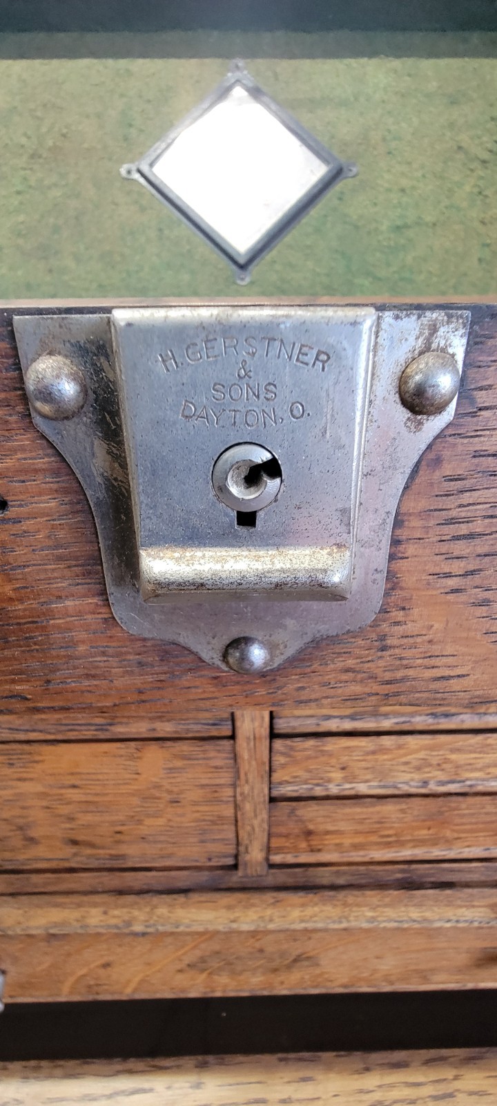 VINTAGE WOOD GERSTNER And SONS MACHINIST TOOL CHEST 7 DRAWER BOX ANTIQUE