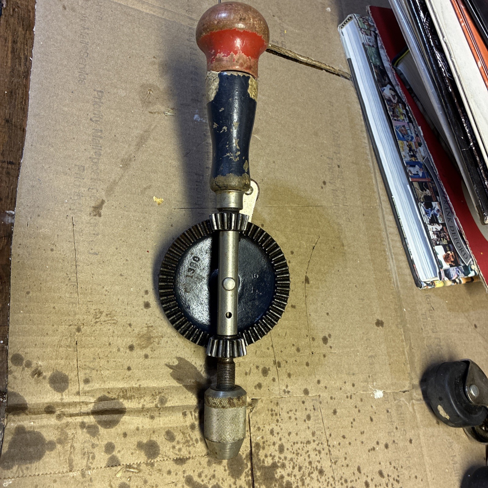 Vintage Stanley Handyman Hy-Lo Drive No. H1220 Egg Beater Hand Drill