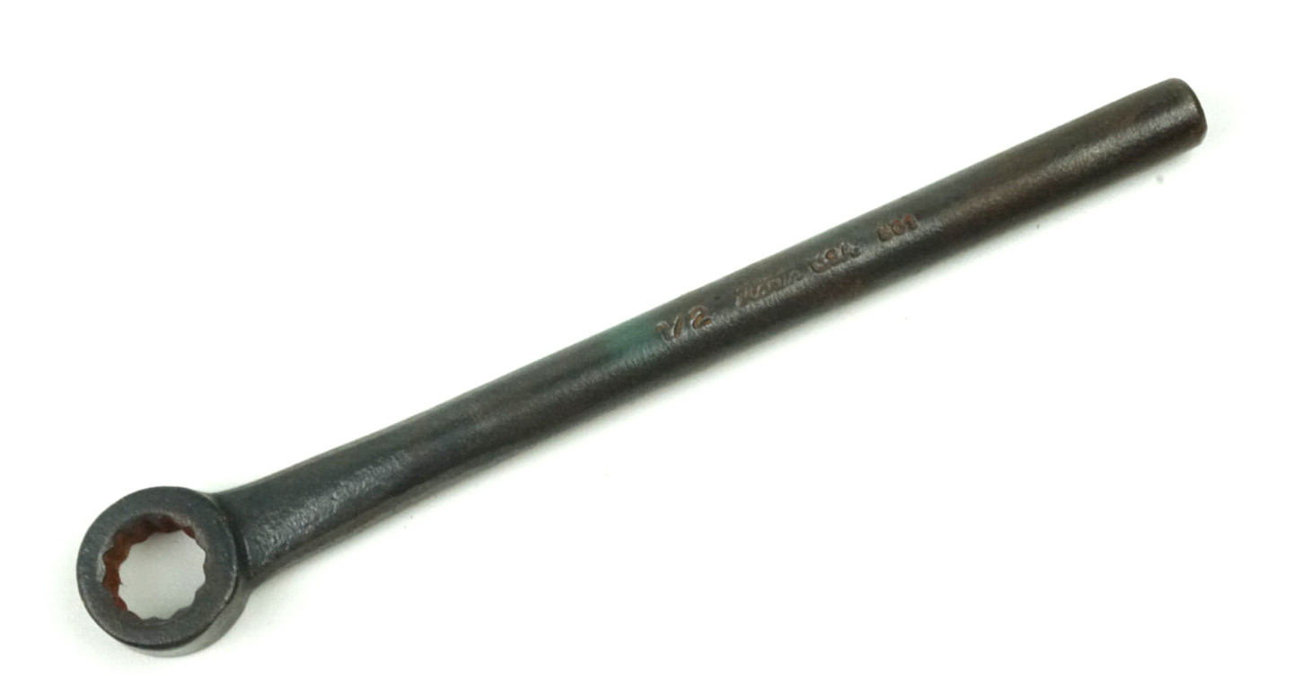 Martin 1/2″ 12 Point Flat Box Wrench Round Handle 801 USA Vintage