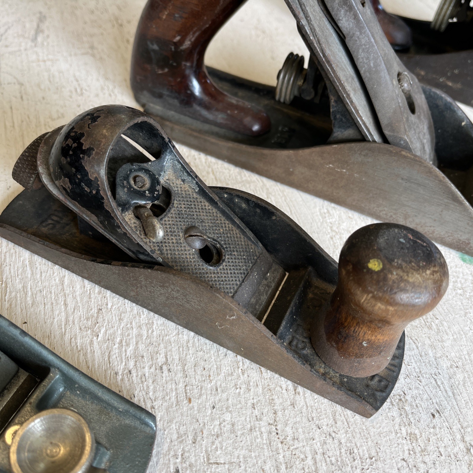 4 Vintage Planes – Craftsman -C 151 & 9” No. 4 USA – Sargent 9” & Stanley #220