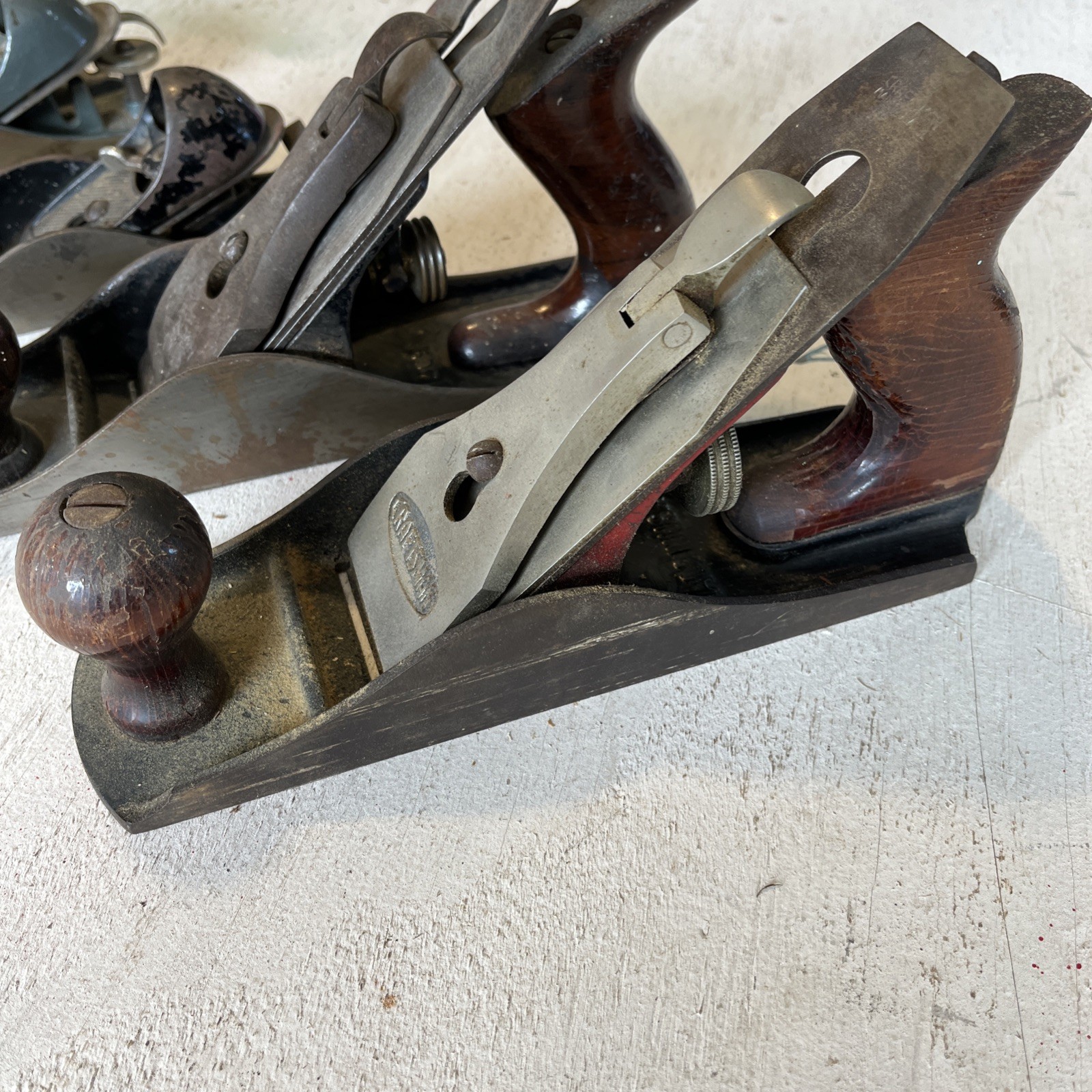 4 Vintage Planes – Craftsman -C 151 & 9” No. 4 USA – Sargent 9” & Stanley #220