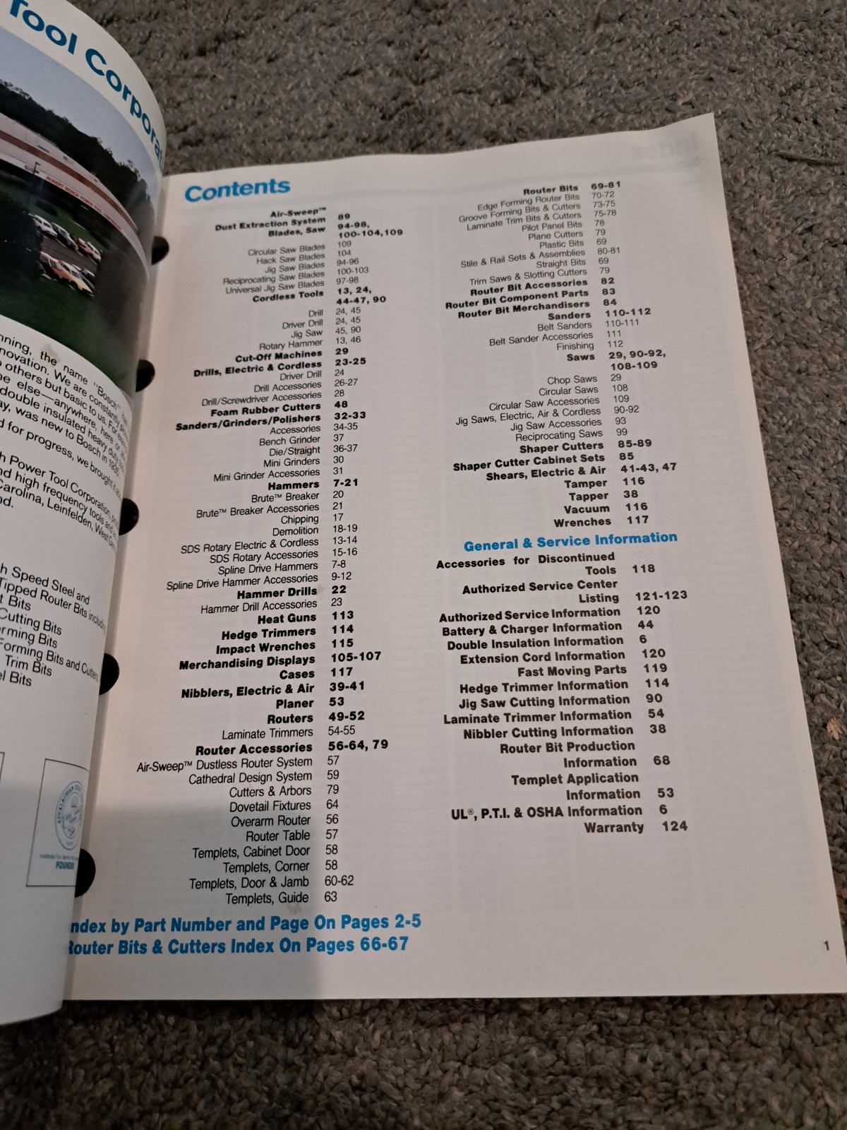 Vintage Bosch Tools Catalog Routers Hammers Sanders Drills 1987