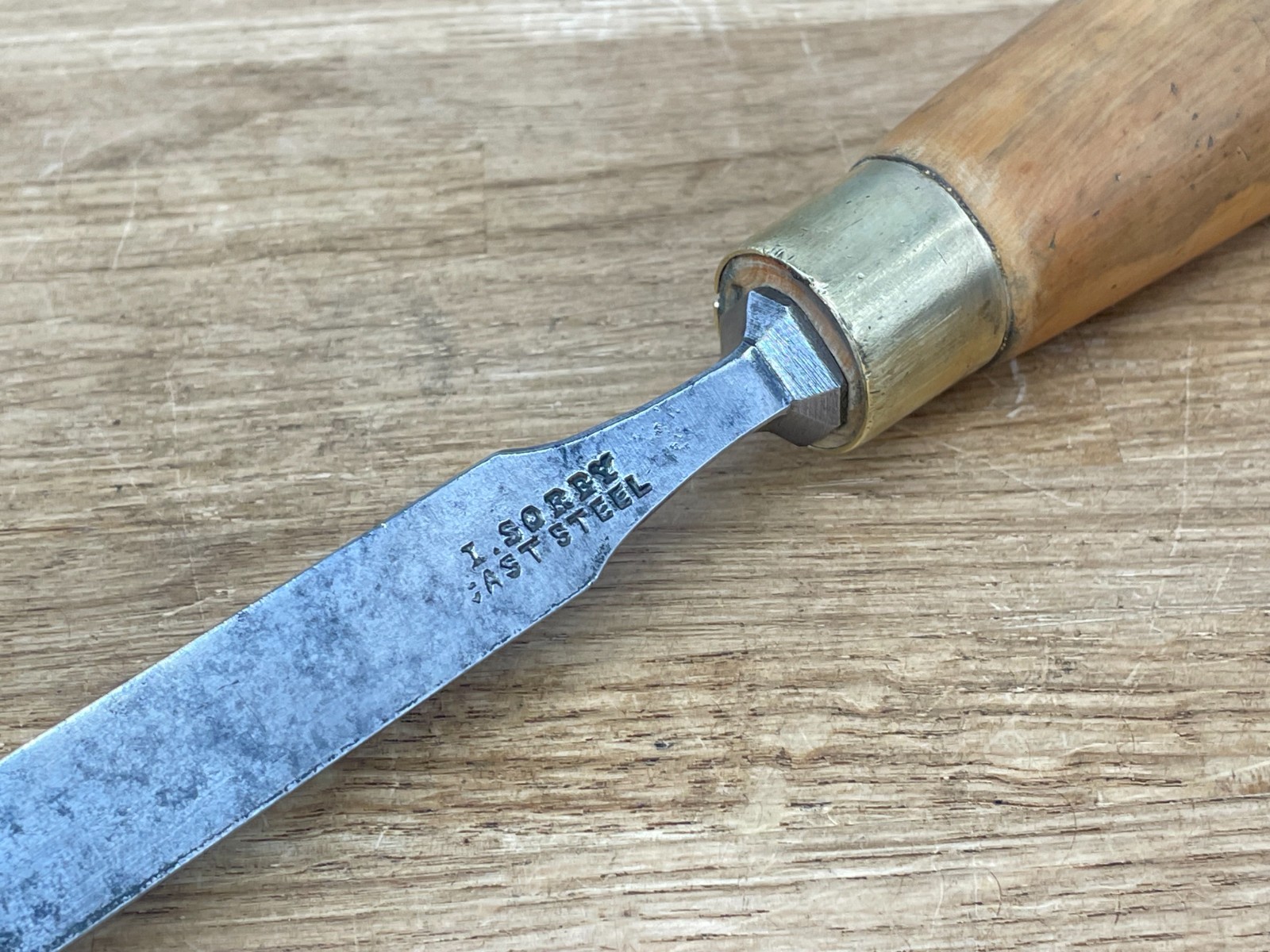 Vintage Heavy Duty I SORBY 5/8″ Sash Mortice Chisel Woodworking Tool