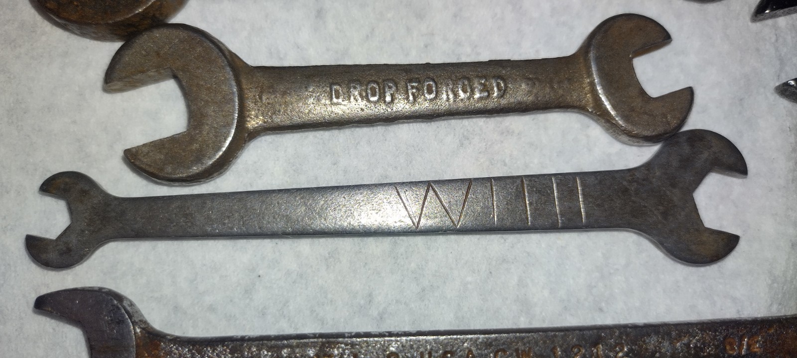 Vintage Wrench Lot –,VH, Simanco, Glenwood + Drop‑Forged