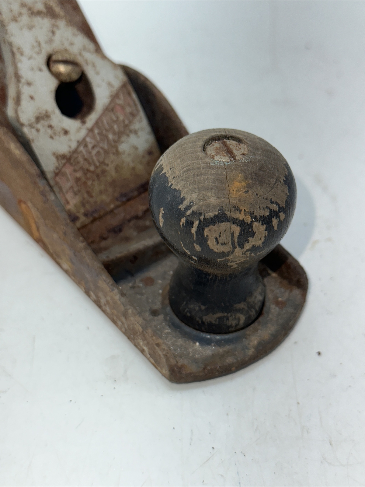 Vintage Stanley Handyman Wood Hand Plane Smooth Bottom Made in USA