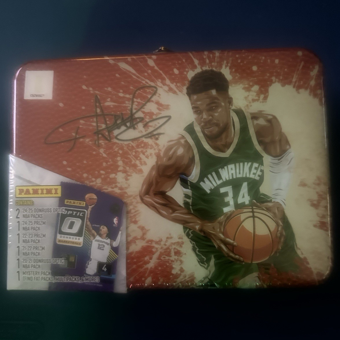 26 MJH PANINI BASKETBALL LUNCHBOX TIN