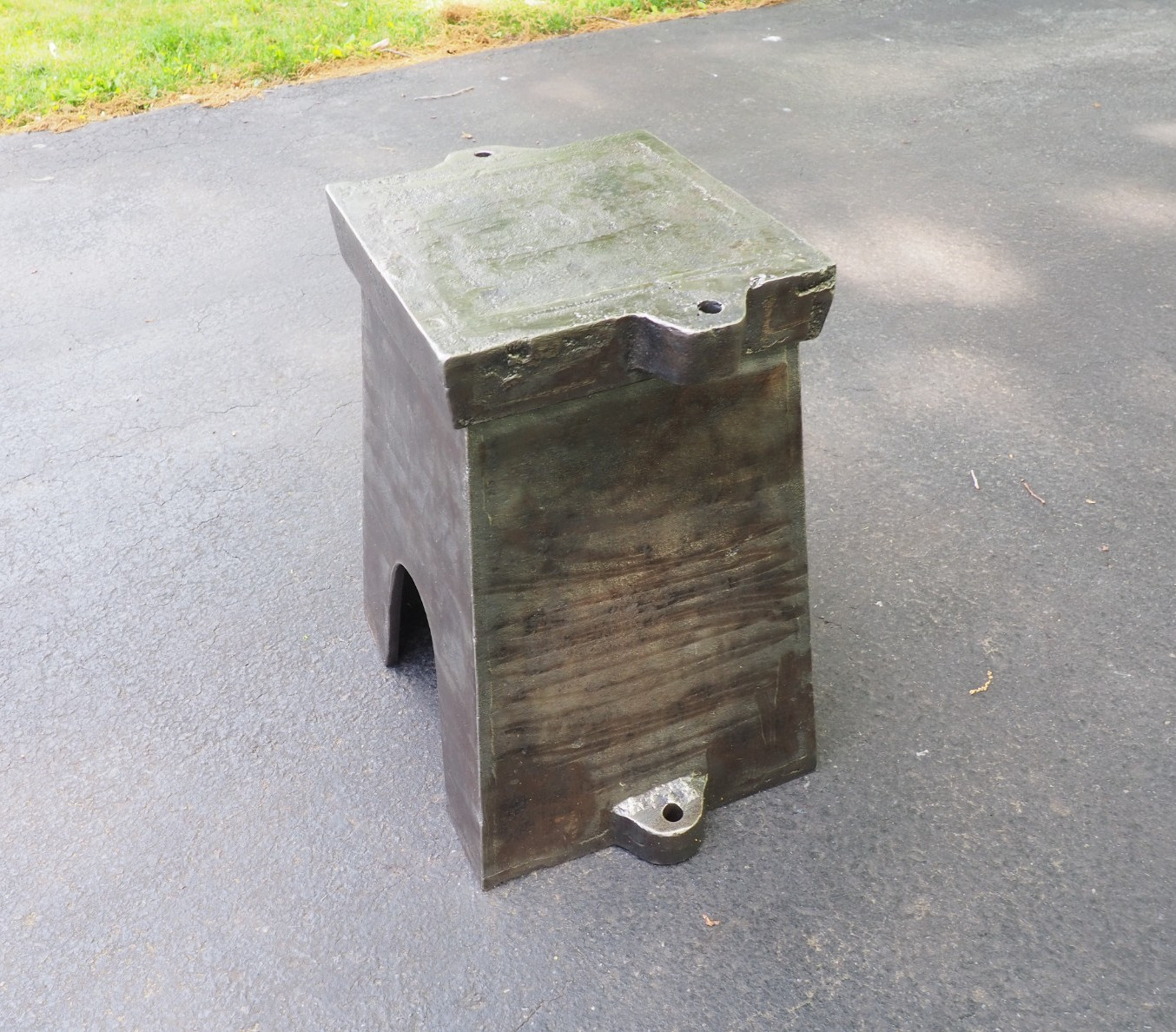 RARE 1940s FACTORY STAND “FISHER NORRIS” BLACKSMITH 150LBS ANVIL ANTIQUE VISE RR