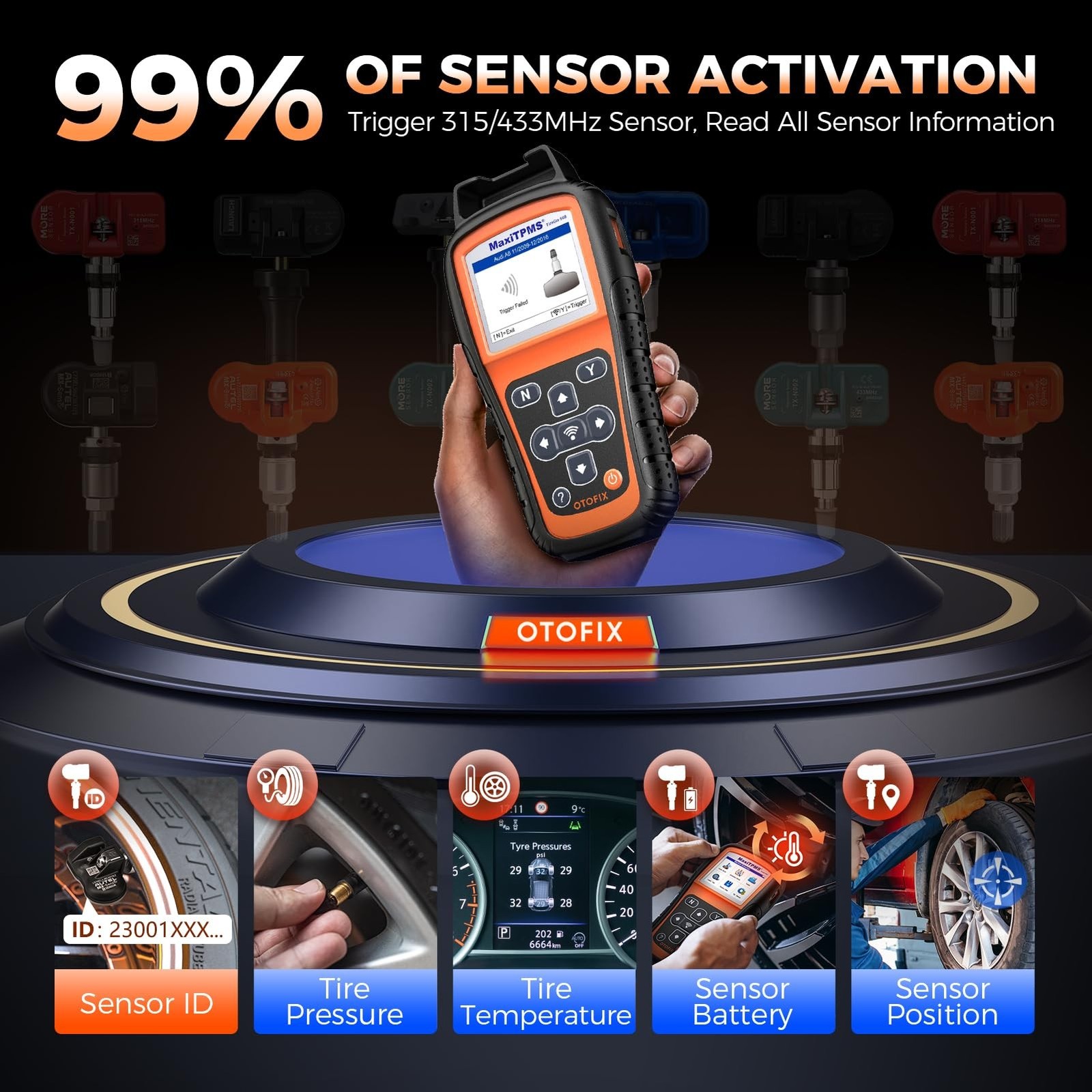 OTOFIX TireGO 808 TPMS Programming Tool, 2026 Upgrade Wi*Fi TPMS Scan Tool Re…