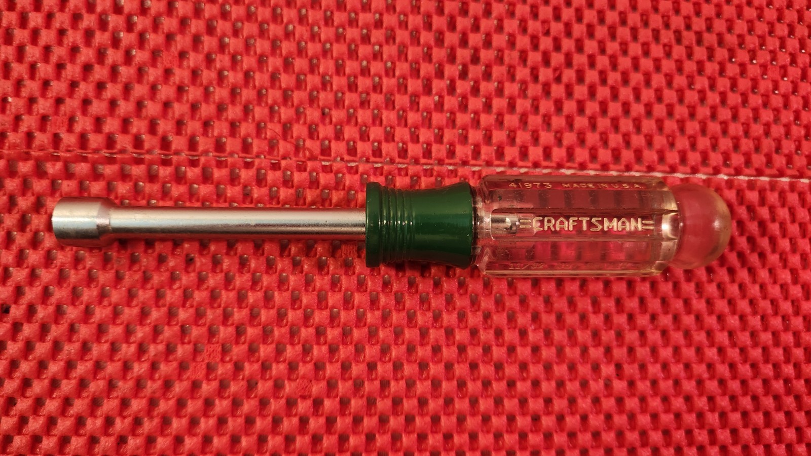 MADE IN THE U.S.A. CRAFTSMAN 11/32″ NUT DRIVER # 41973, HOLLOW SHAFT