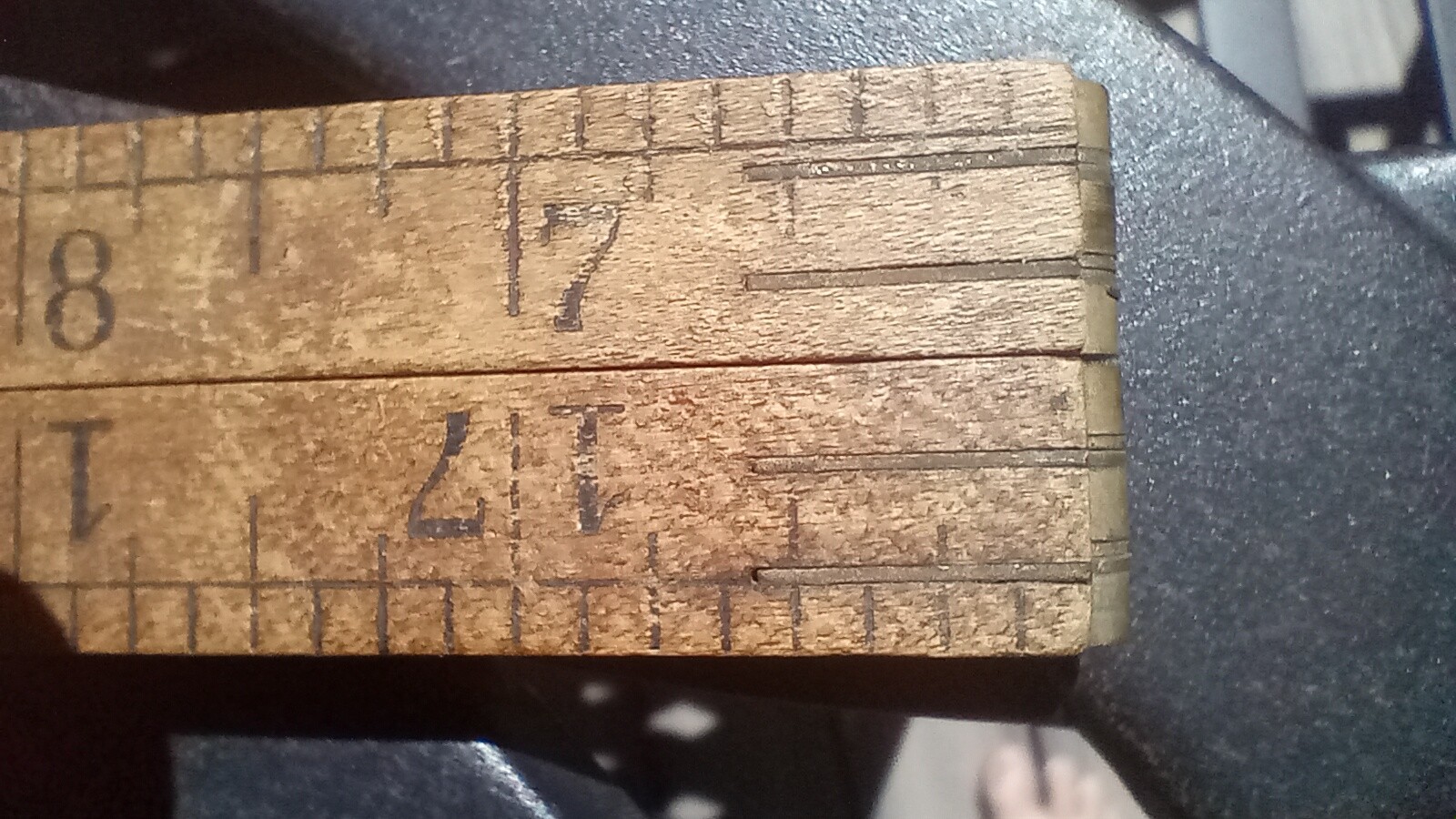 Vintage Stanley Sweetheart No. 27 Brass Wood Folding Carpenters Ruler USA 24”