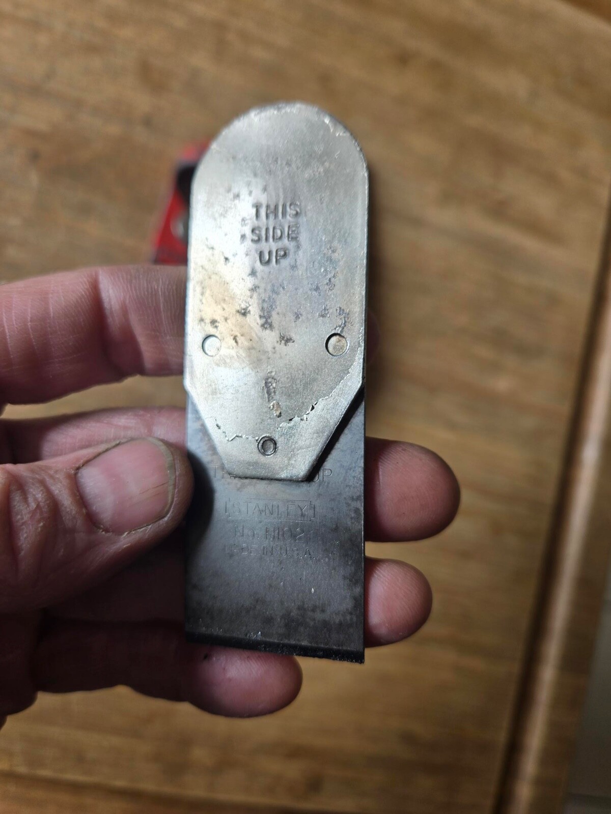 Vintage Stanley no.H-102 Long Size THUMB PLANE TOOL USA