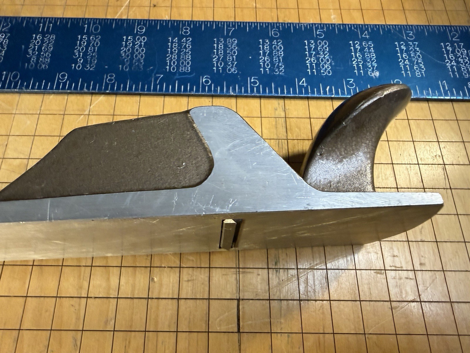 Vintage Craftsman No. 3740BL Aluminum Hand Smoothing Plane 4-Edge Blade COMPLETE