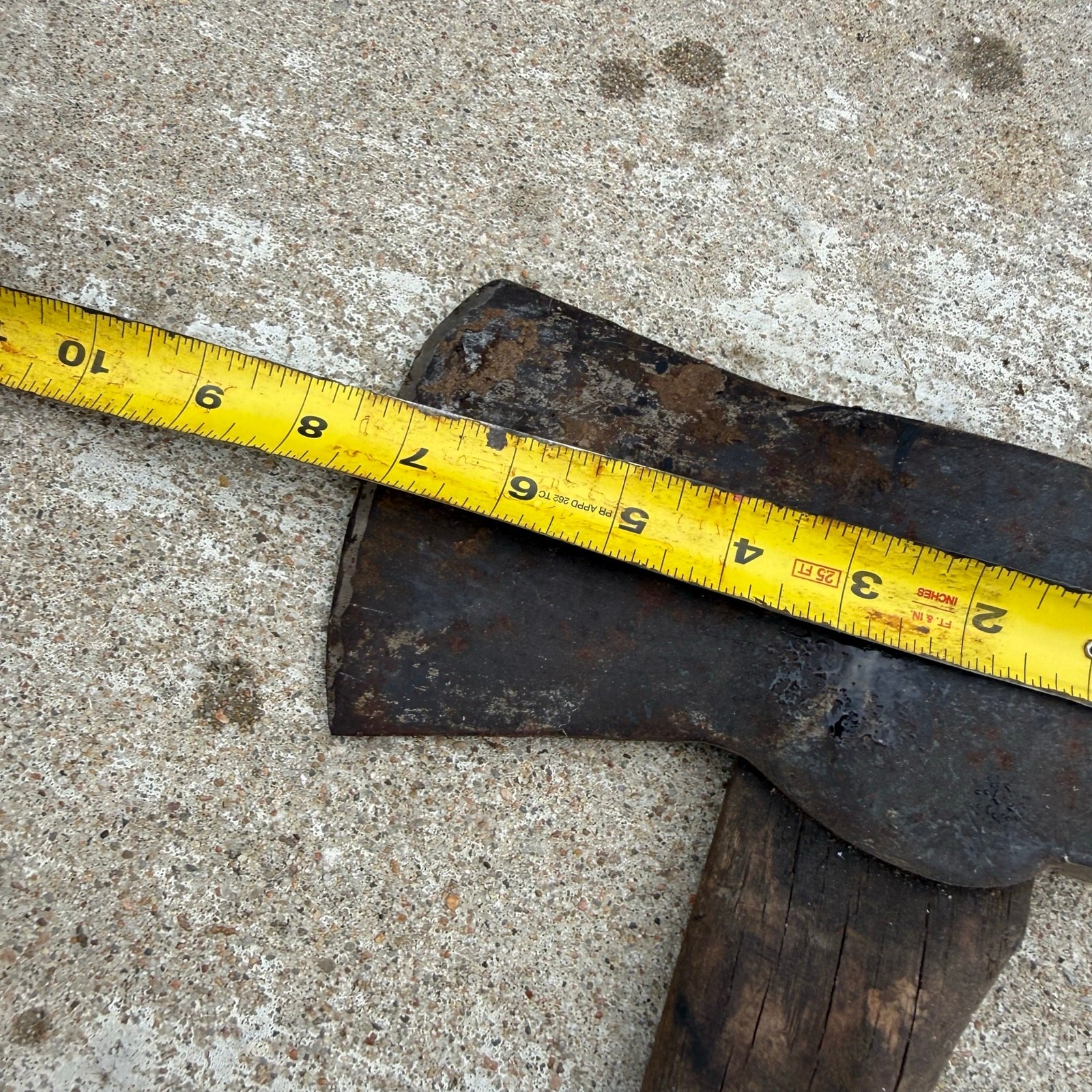 VTG Forged Hewing Side Axe Head ~ 5 Lb Primitive Timber Framing Blacksmith Made