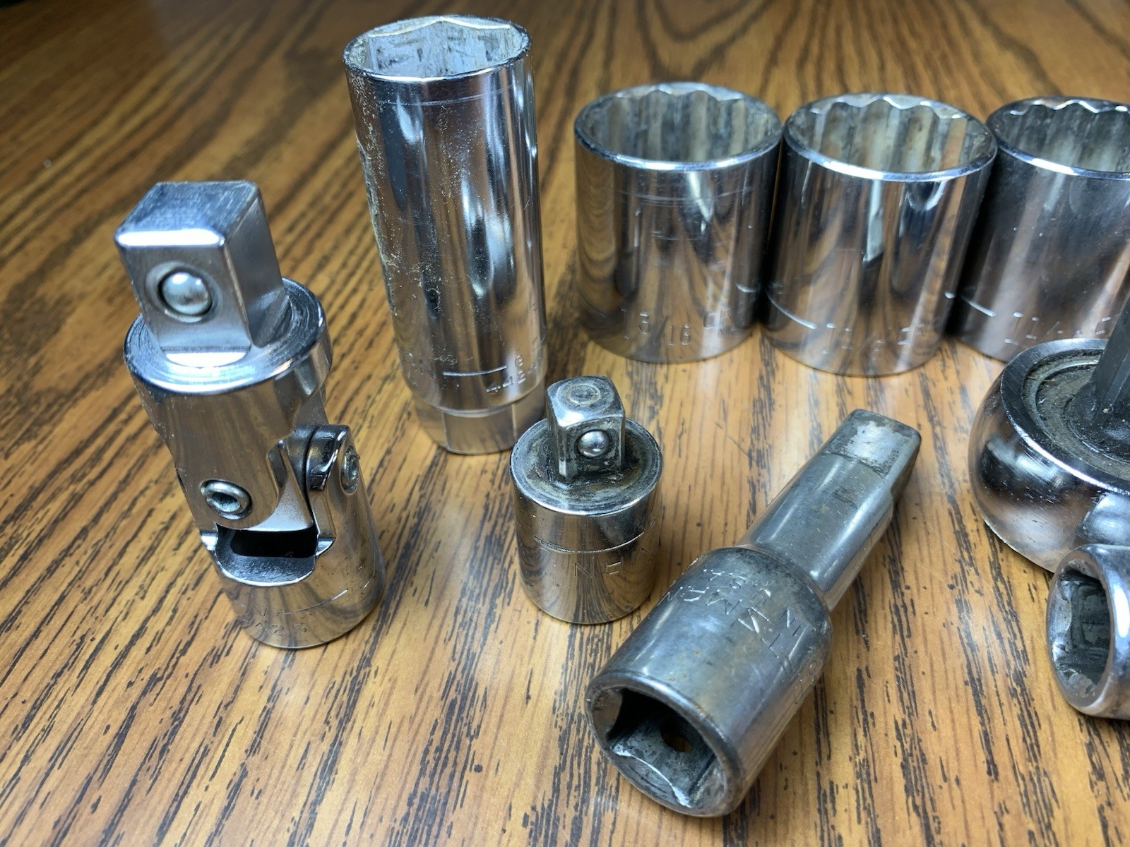 19pc Craftsman Tools 1/2” Drive Sockets, Ratchet 7/16” to 1 3/16” Flex & Adapter
