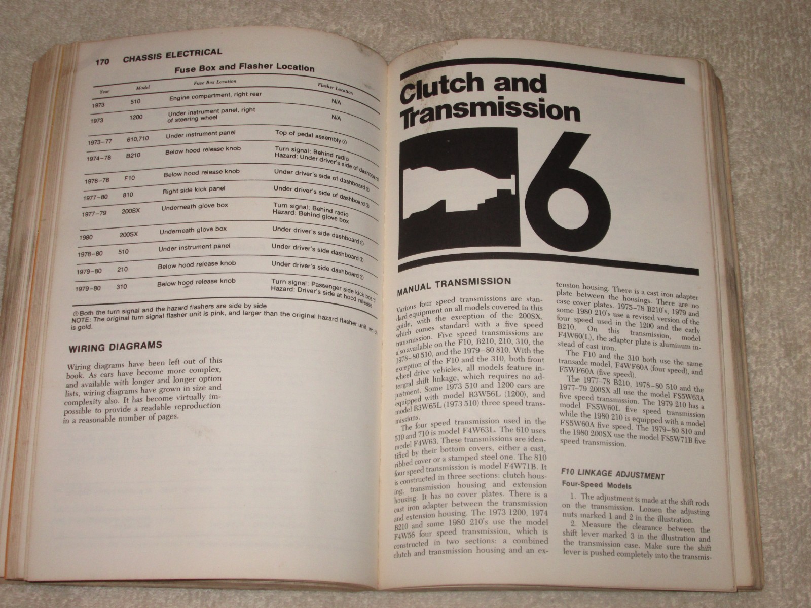 Autobook 705 Datsun 240z 1970-73 Kenneth Bell & Chilton’s Repair Manual SEE PICS