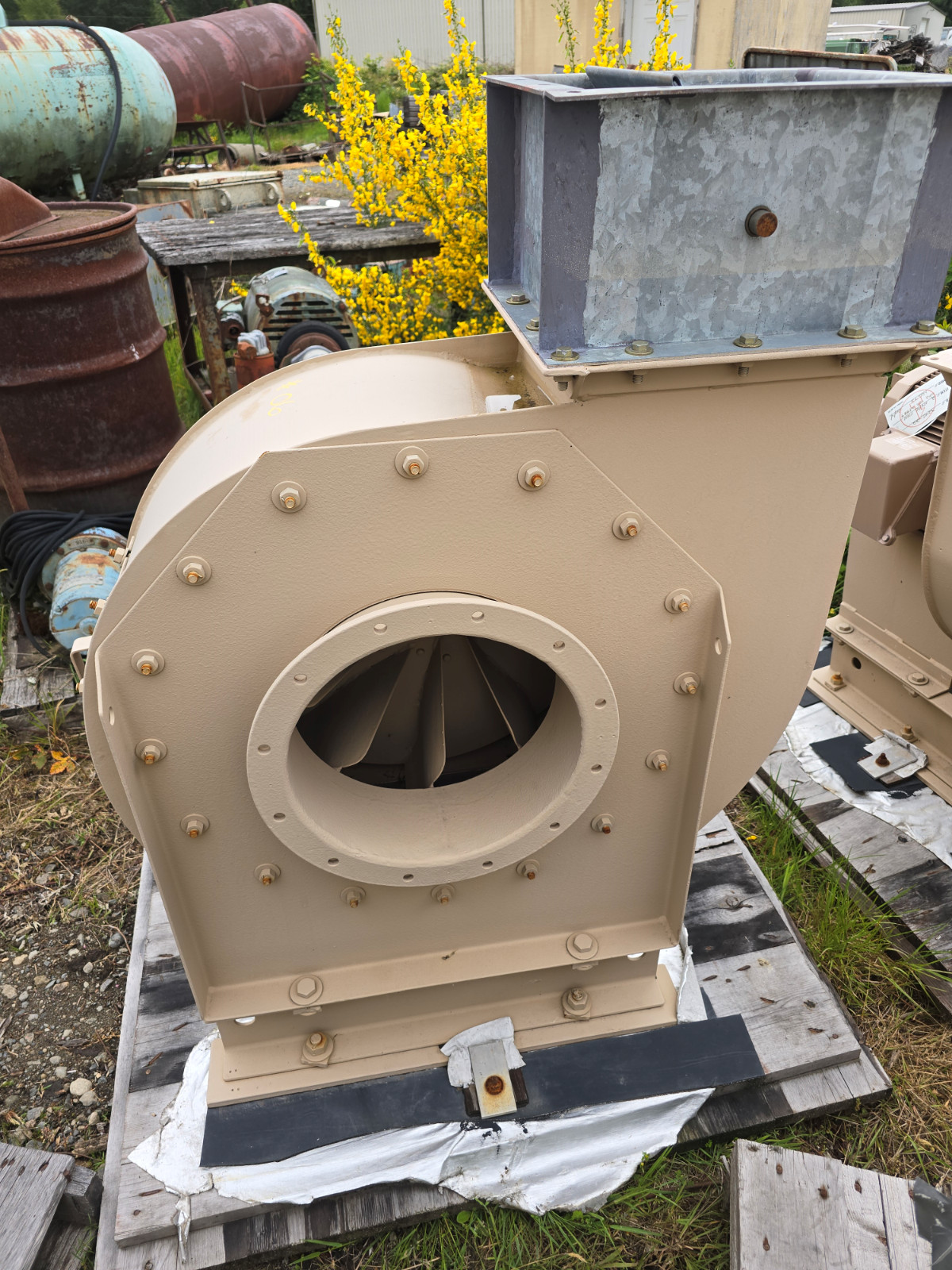 Buffalo Forge blower: sz. type 30-aw C.F.M 800 motor G.E 1hp 880rpm 460volt