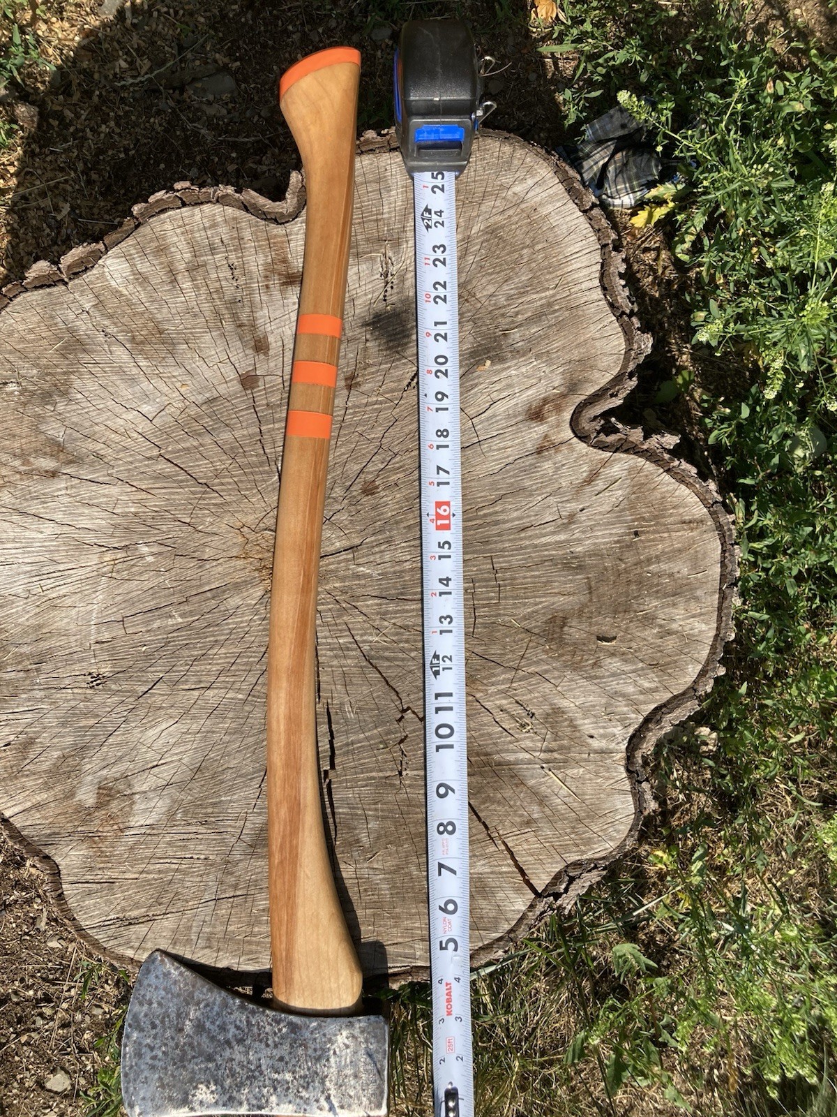 Norlund , Canadien head, new hickory handle . Camp axe