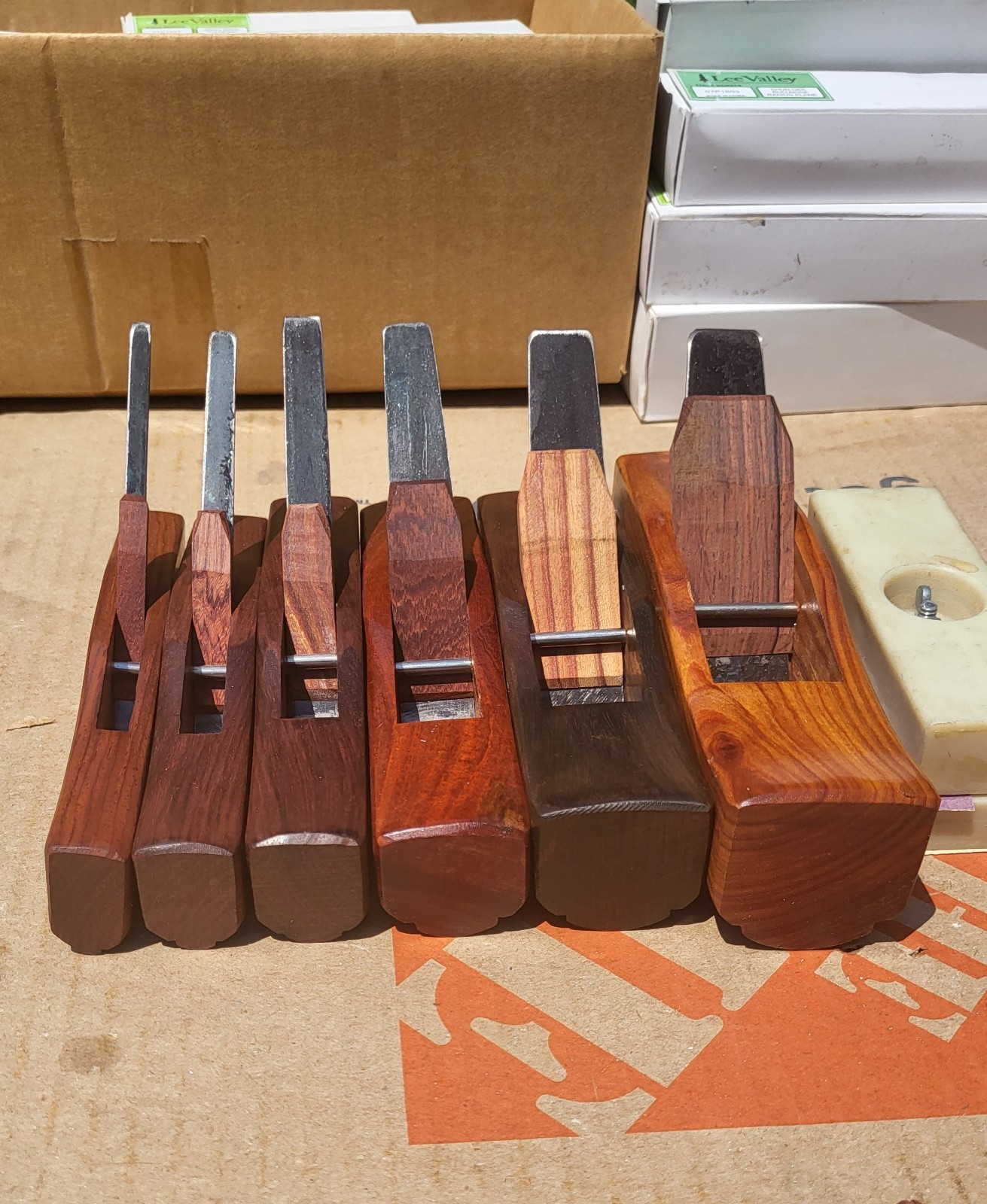Lee Valley Shun-Gee Bullnose Plane, Set of 6