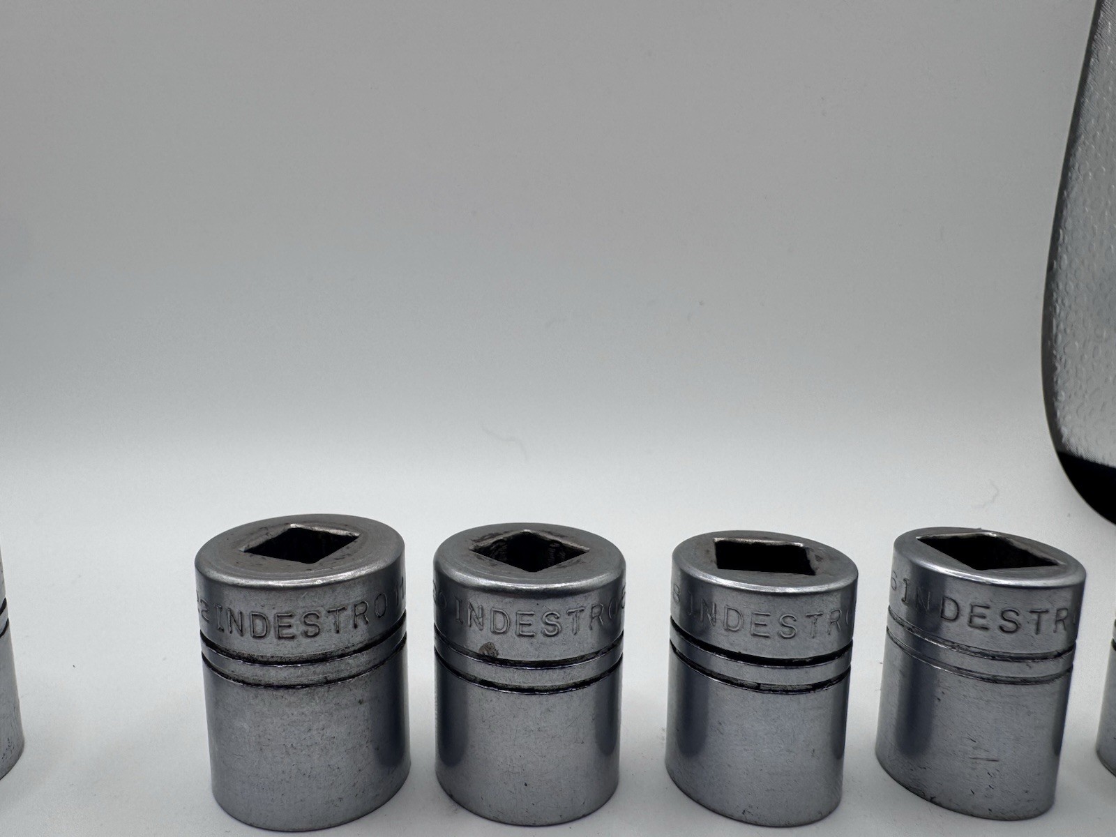 Vintage Indestro USA 6072 1/4” Ratchet; Socket Lot 3/8 And 1/4 Drive; Wrench