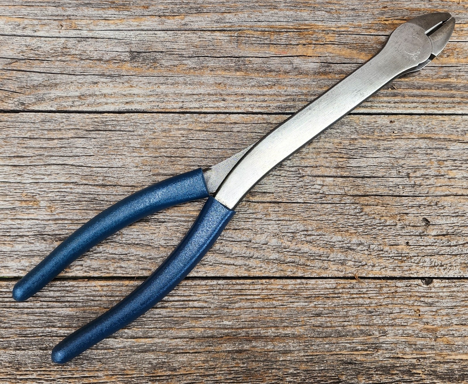 USA Heavy Duty 11″ Long Diagonal Cutting Pliers w/ Blue Rubberized Grips