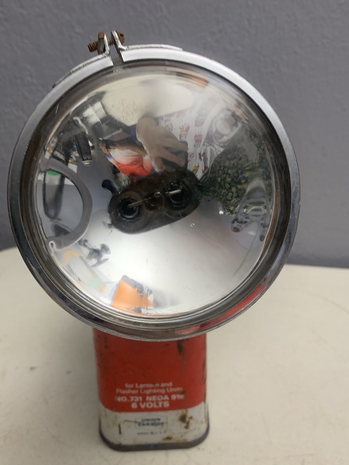 Vintage Eveready Big Jim Weatherproof Lantern Flashlight Model 101 Untested