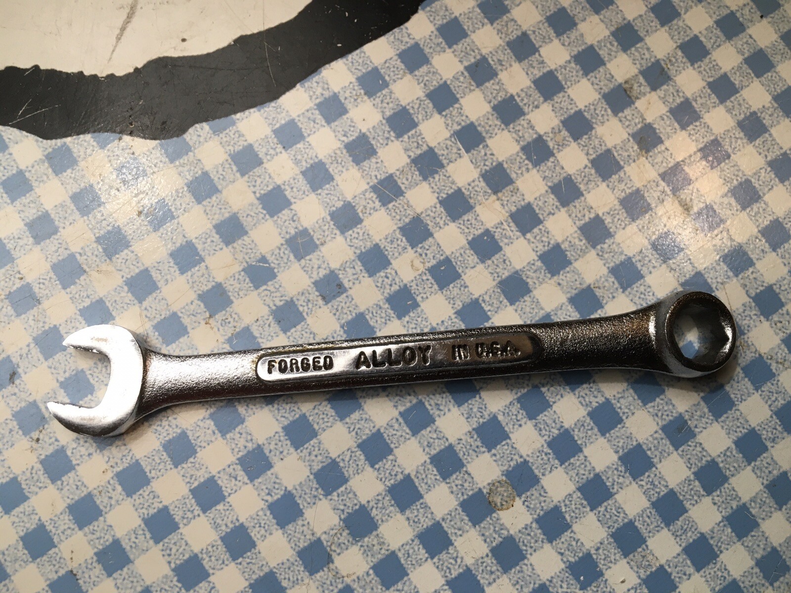 Vintage S-K Wayne 5/16” Combination Wrench No. C-10 Made in U.S.A BV 4” Long