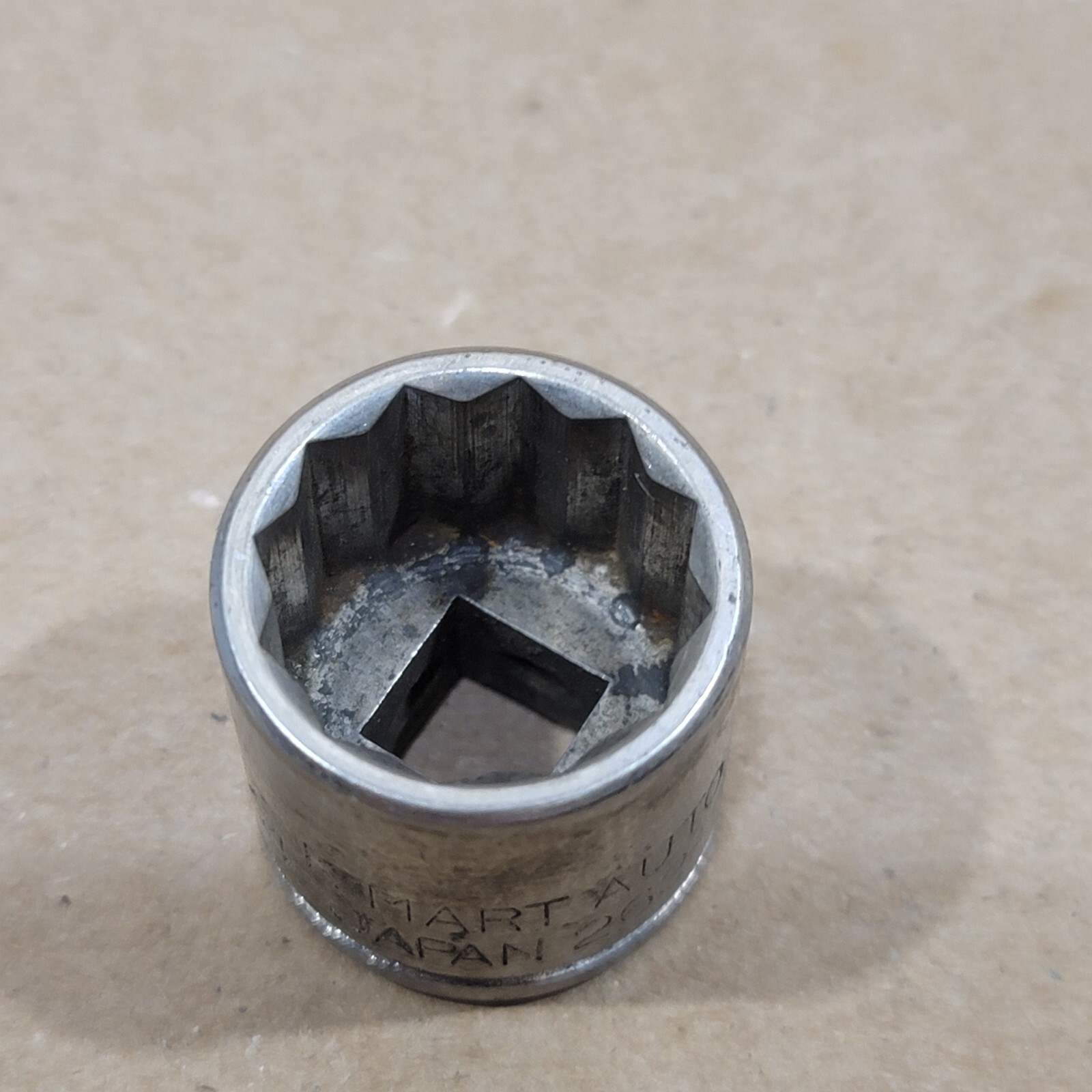 Vintage K-Mart Auto 3/4″ 12 point 3/8″ drive Socket 263 JAPAN
