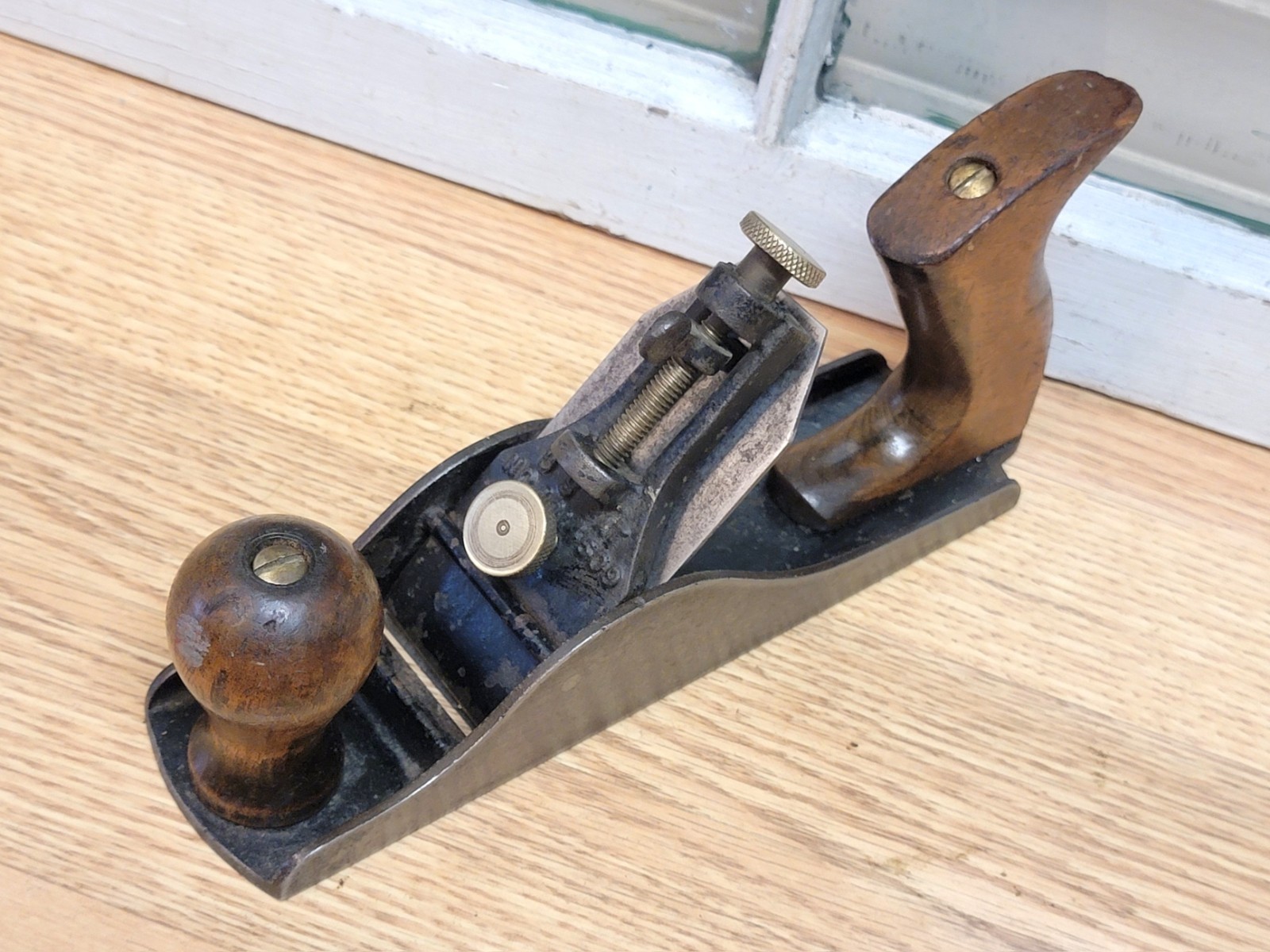 Vintage Shelton No. 03 (No. 3 Size) Smoothing Plane 1 3/4″ Cutter Patent 1914609
