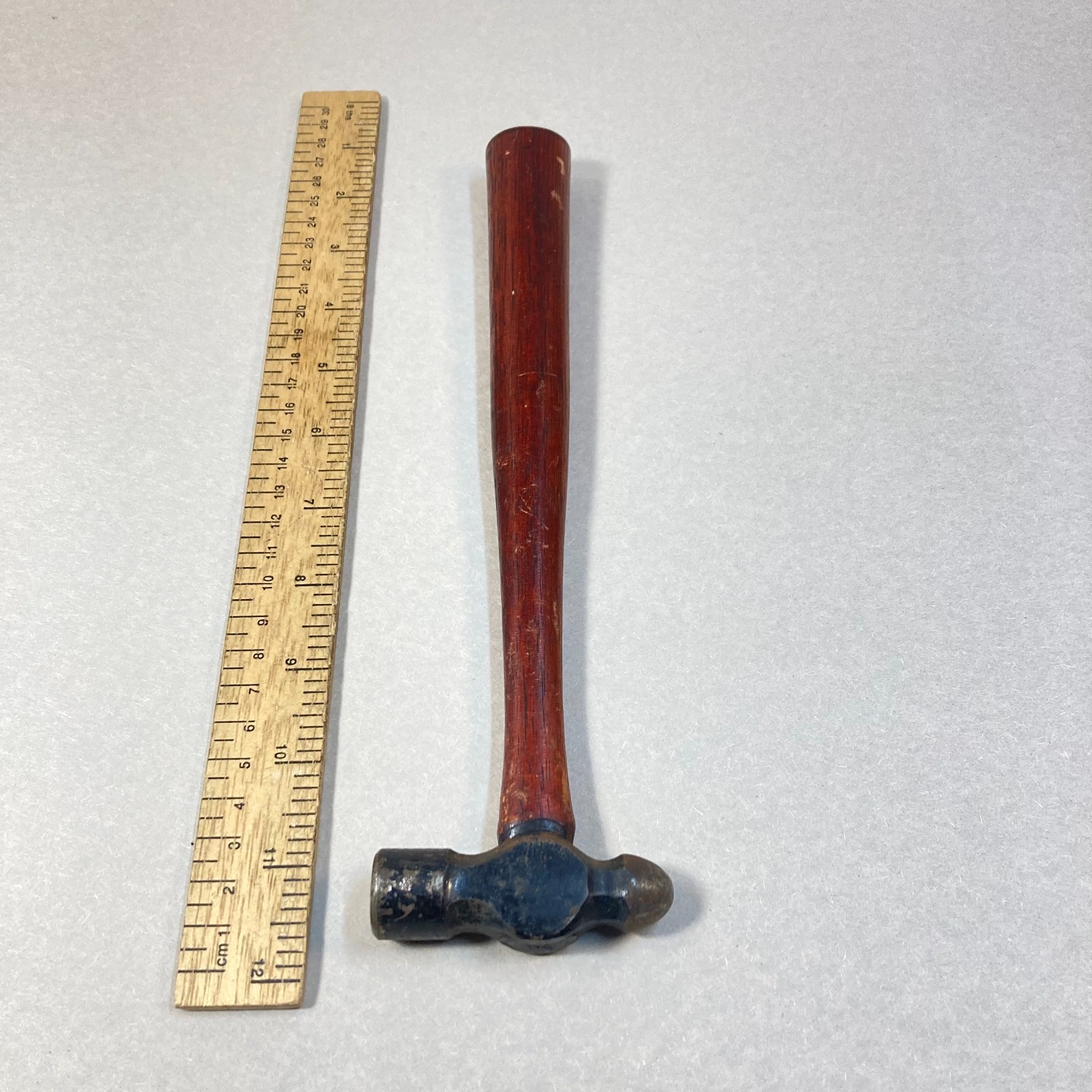 Vintage Plumb Hammer Ball Pein Small Head 4oz. 10 1/2″ Original Wood Handle USA