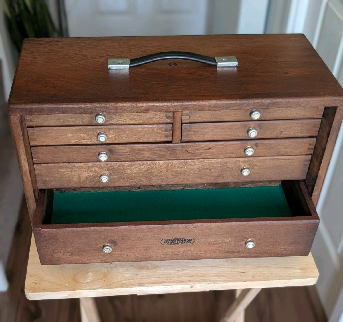 Union Engineers 7 Drawer Vintage Tool Makers Cabinet