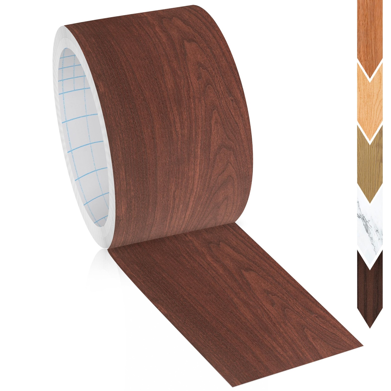 GSCIT Club Wood Grain Repair Tape, 2.4 inch X 250ft Self Adhesive Cherry Grai…