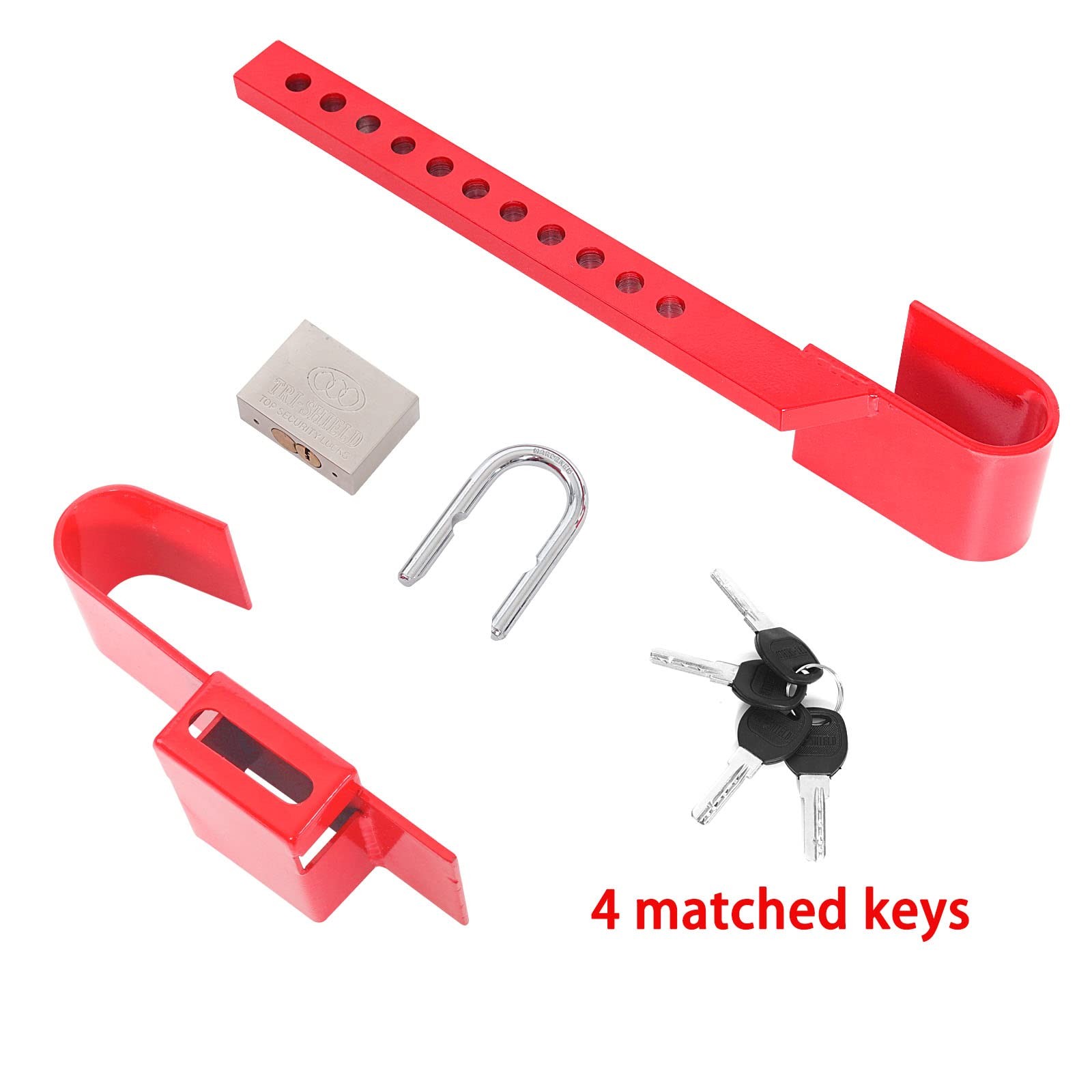 Heavy Duty Steel Cargo Door Lock/Standard Container Lock with 4 Keys Adjustme…