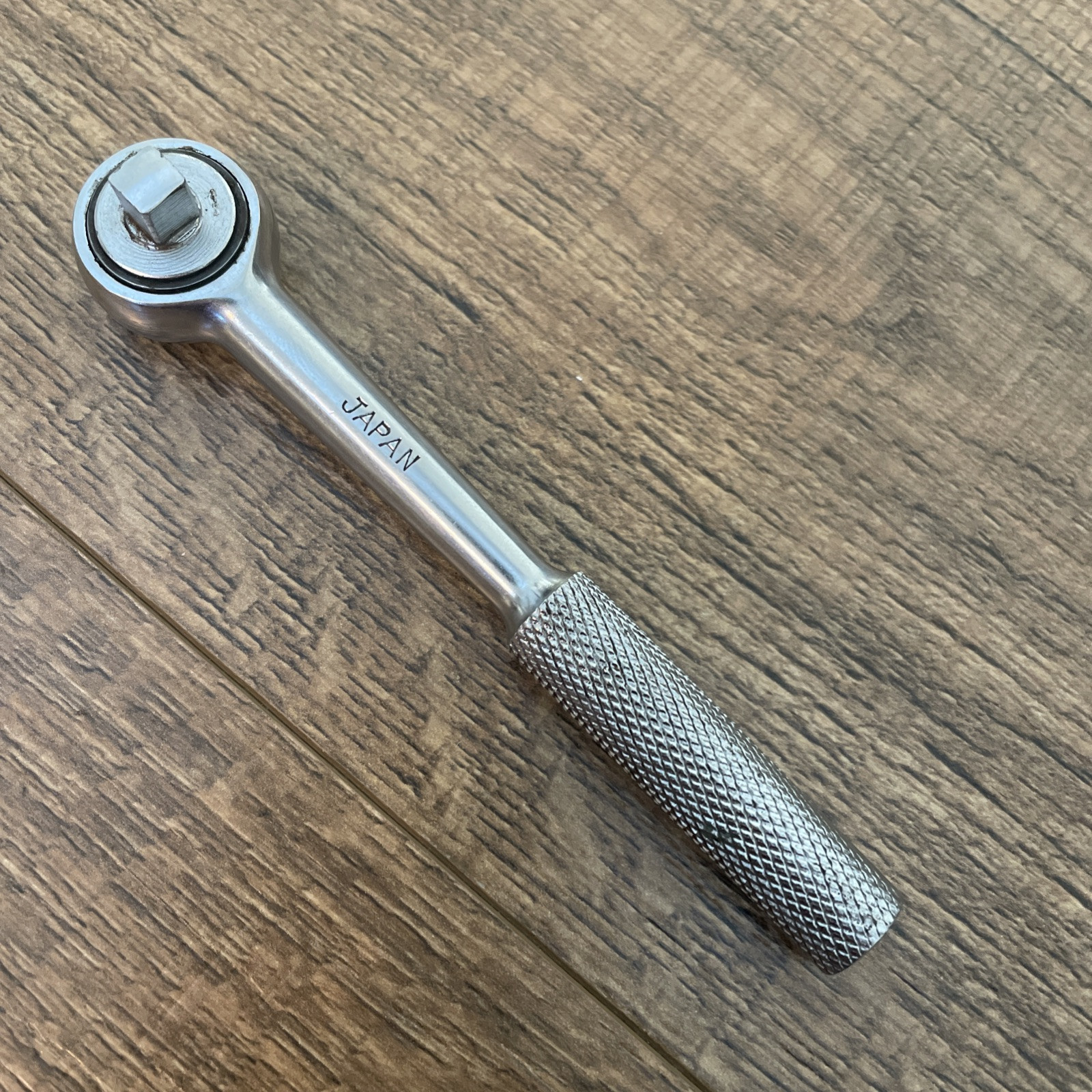 1/4” drive ratchet made in Japan Unbranded free shipping (knurled Handle)