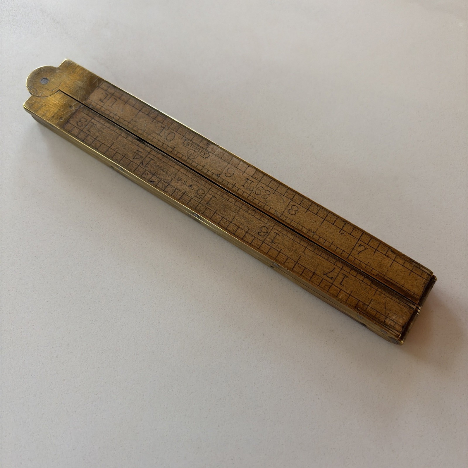 Vintage Antique STANLEY No 62 Rule Ruler Sweetheart Era 1920-35